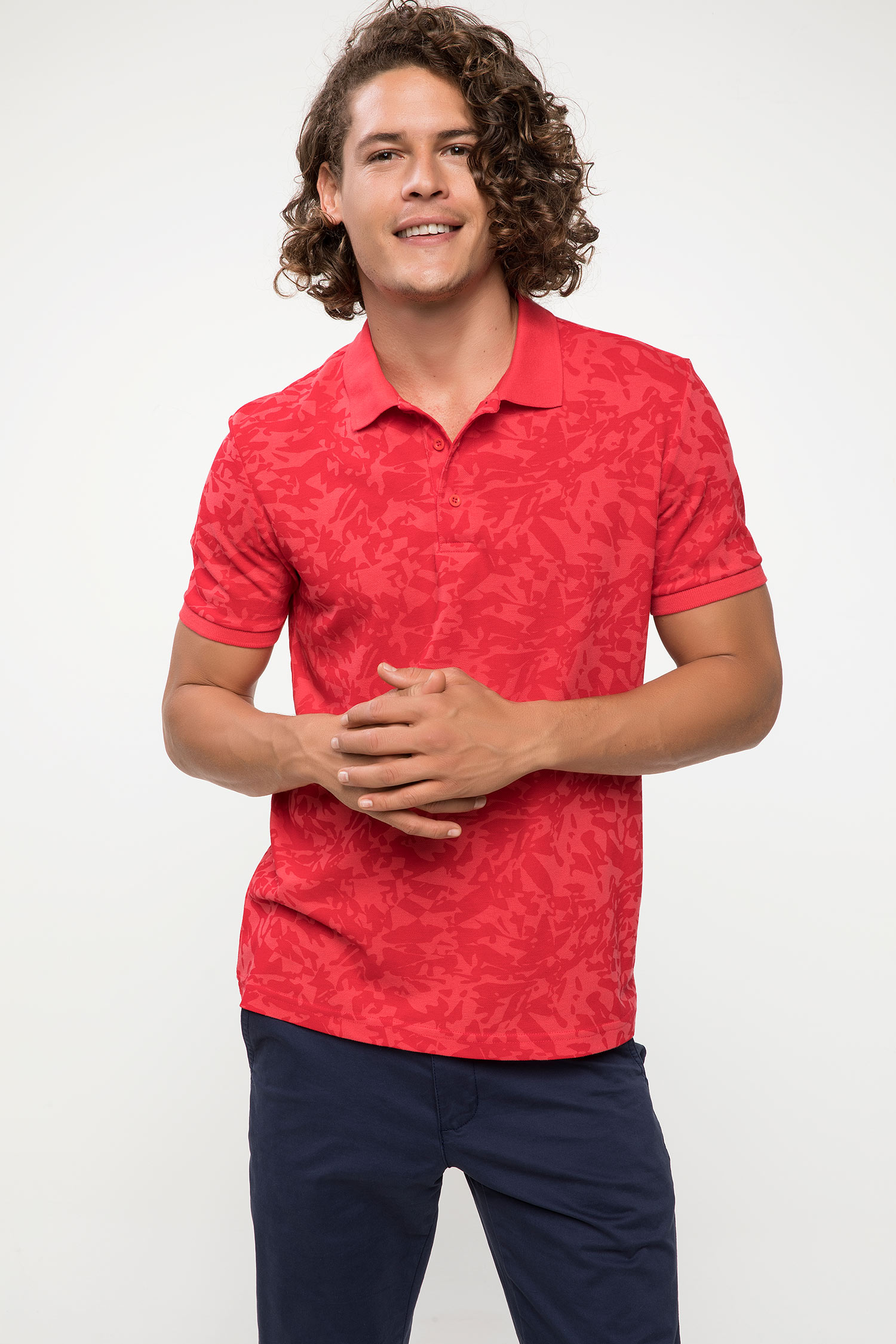 Defacto Slim Fit Polo T-shirt. 1