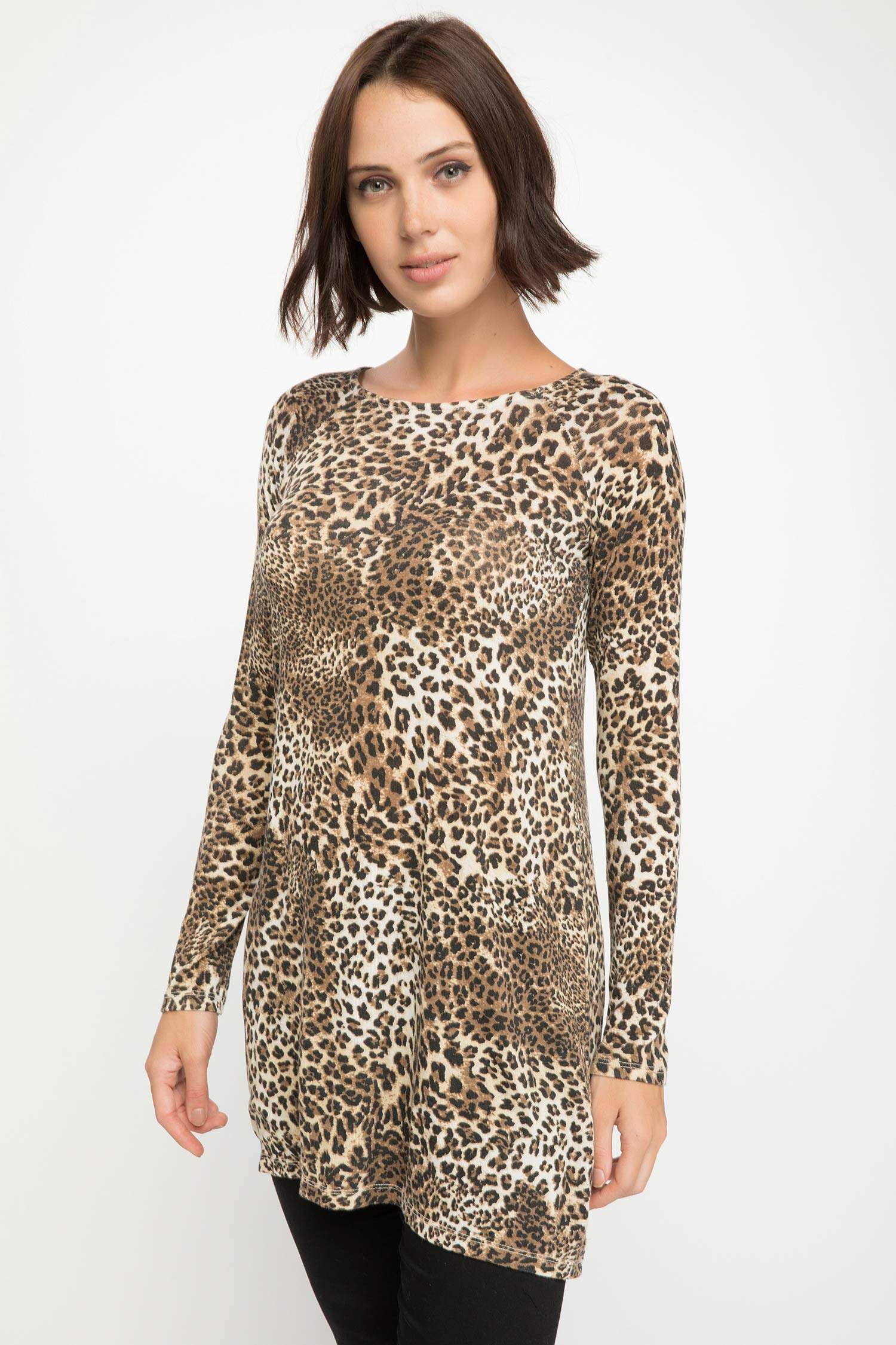Defacto Leopar Desenli Tunik. 1