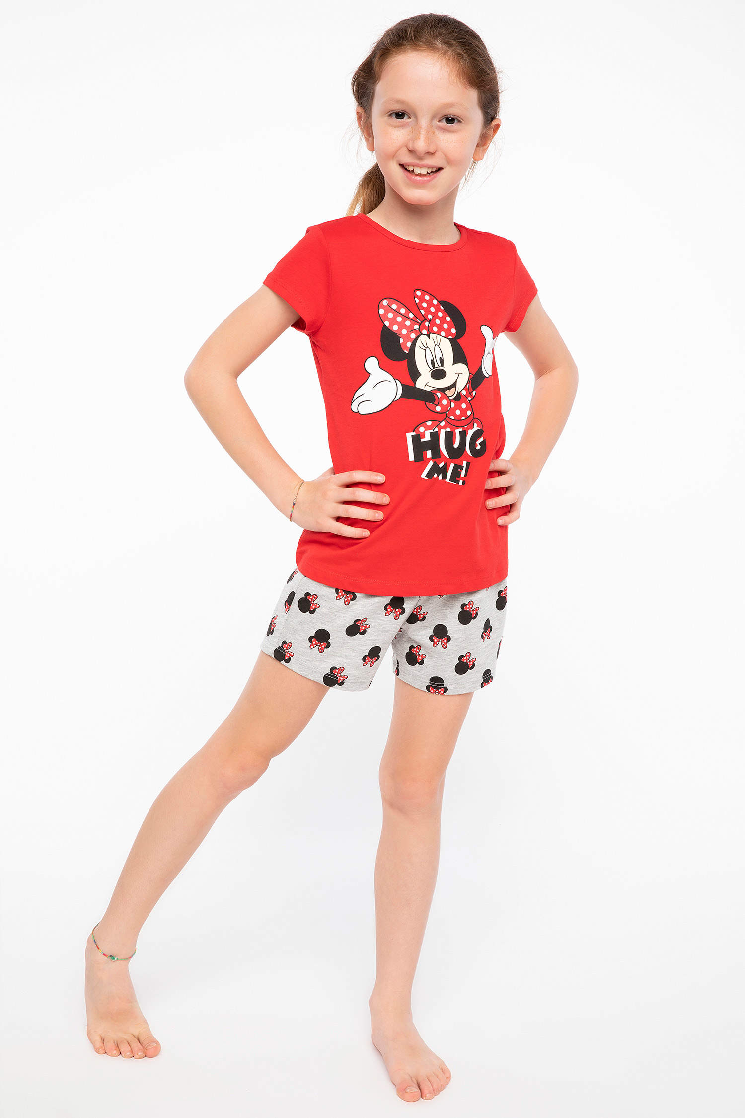 Defacto Mickey Mouse Lisanslı Baskılı Pijama Takım. 1