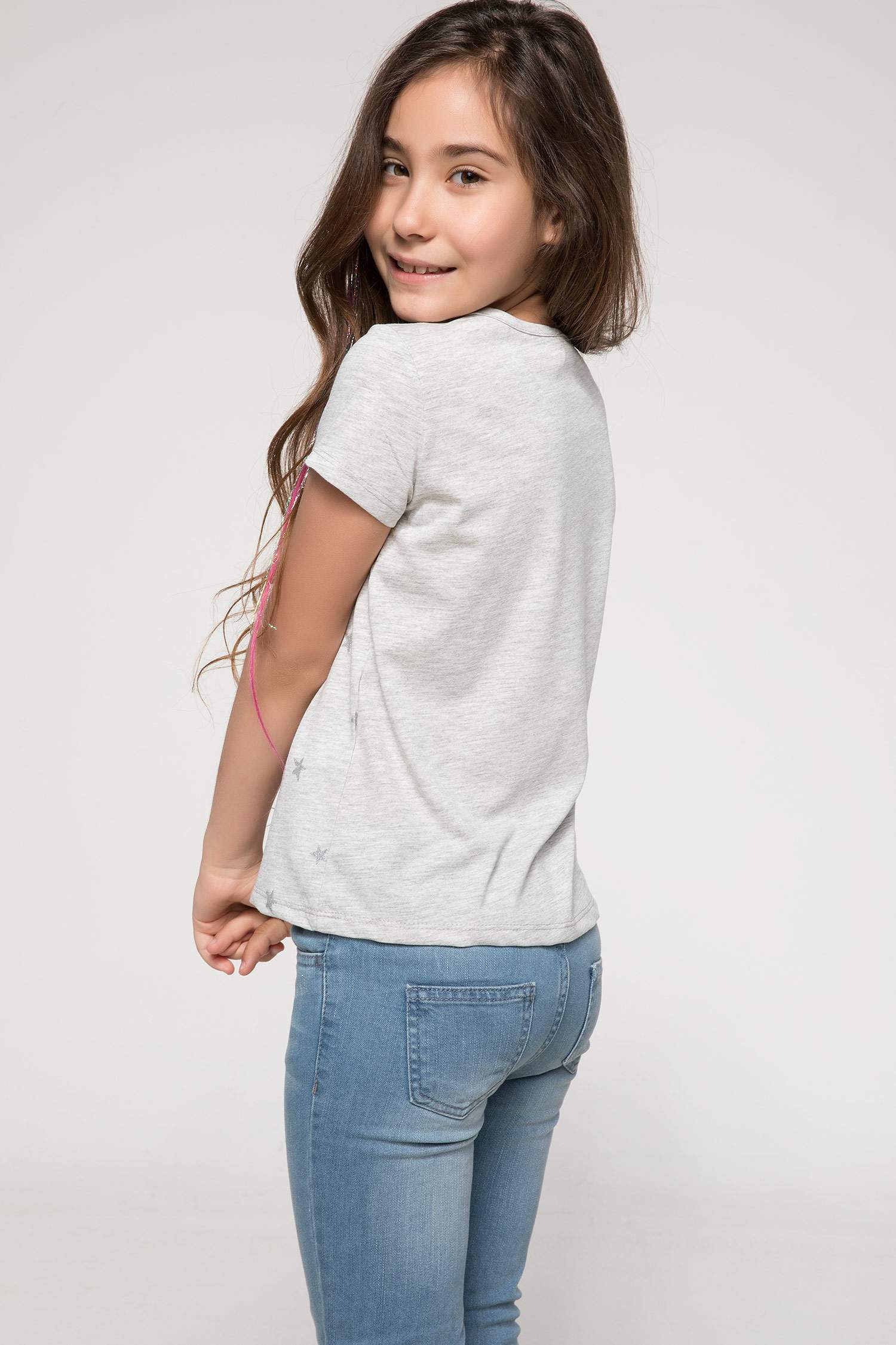 Defacto Payet Detaylı Paten Baskılı Genç Kız T-shirt. 4