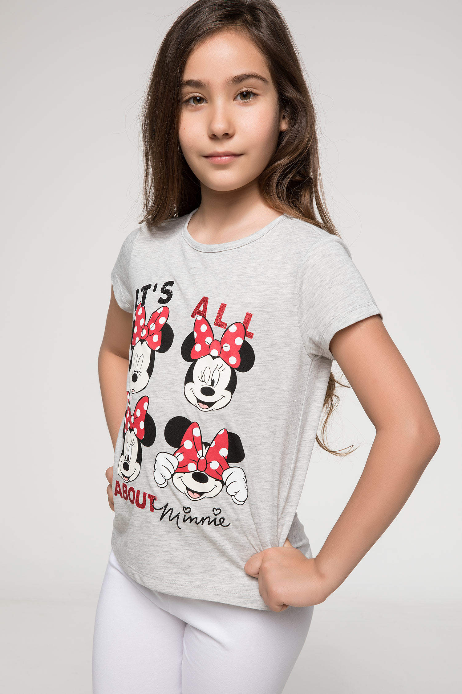 Defacto Mickey Mouse Baskılı Lisanslı T-shirt. 1