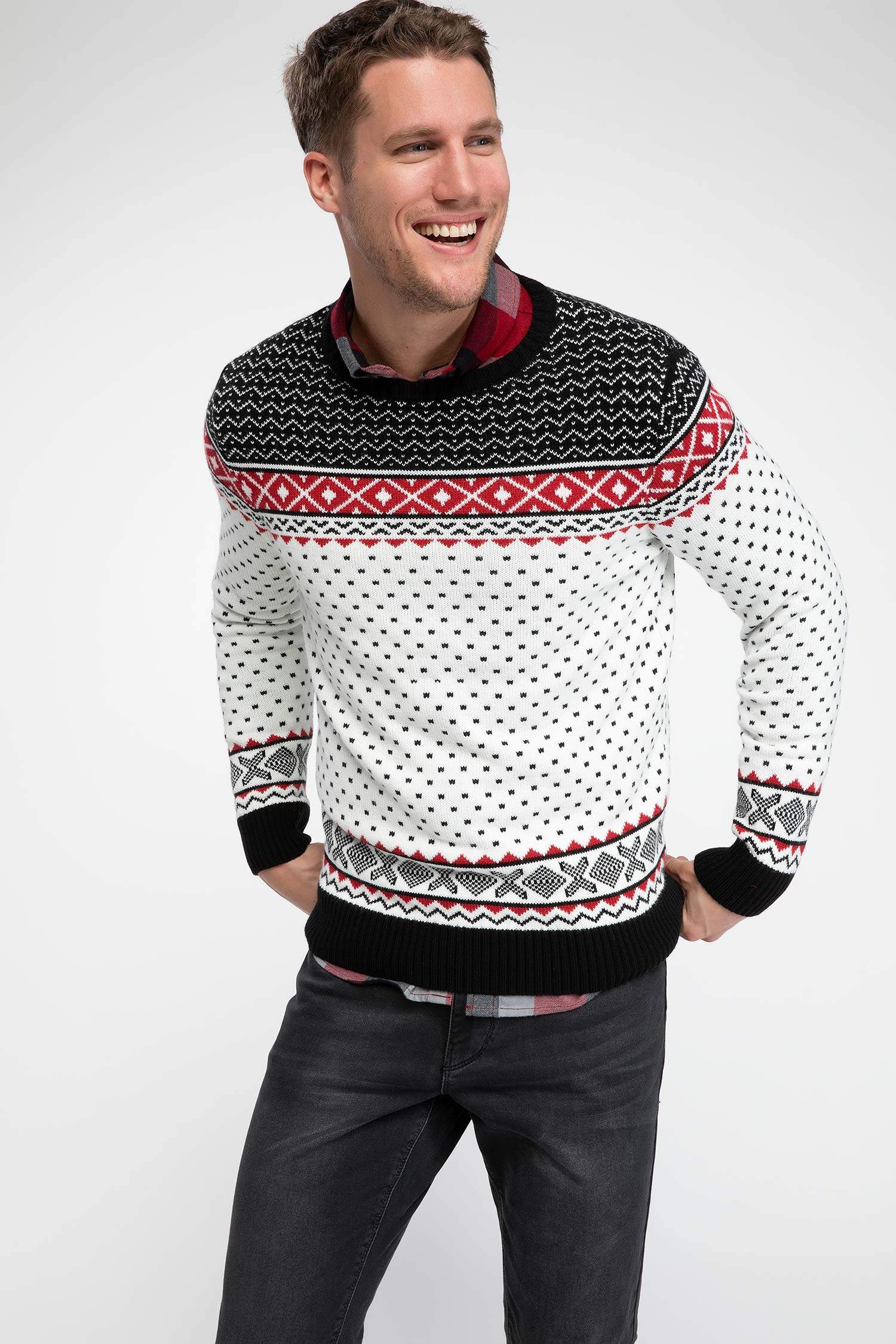 Defacto Jakar Desenli Kazak. 3