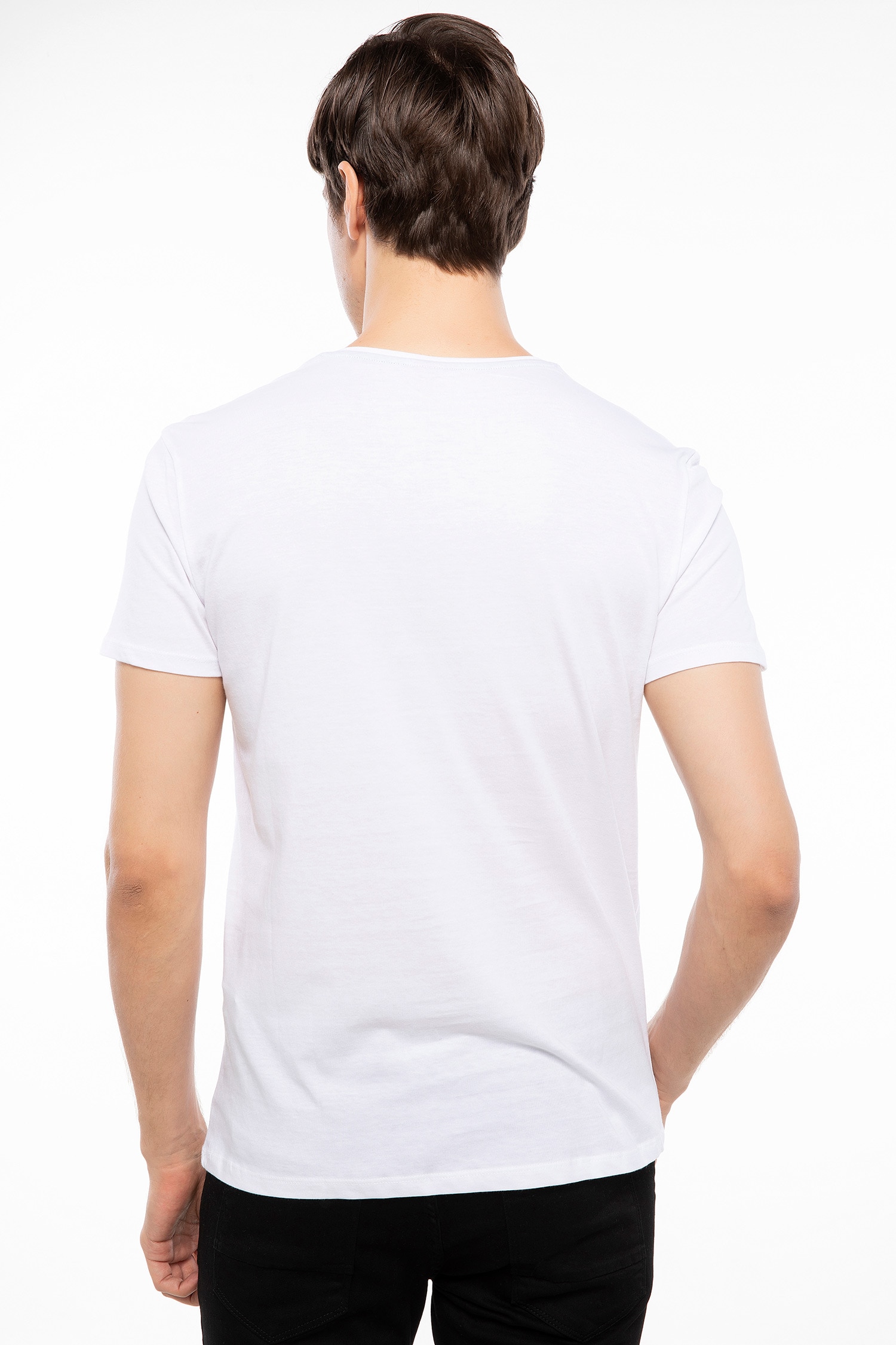 Defacto AC/DC Lisanslı Slim Fit T-shirt. 3