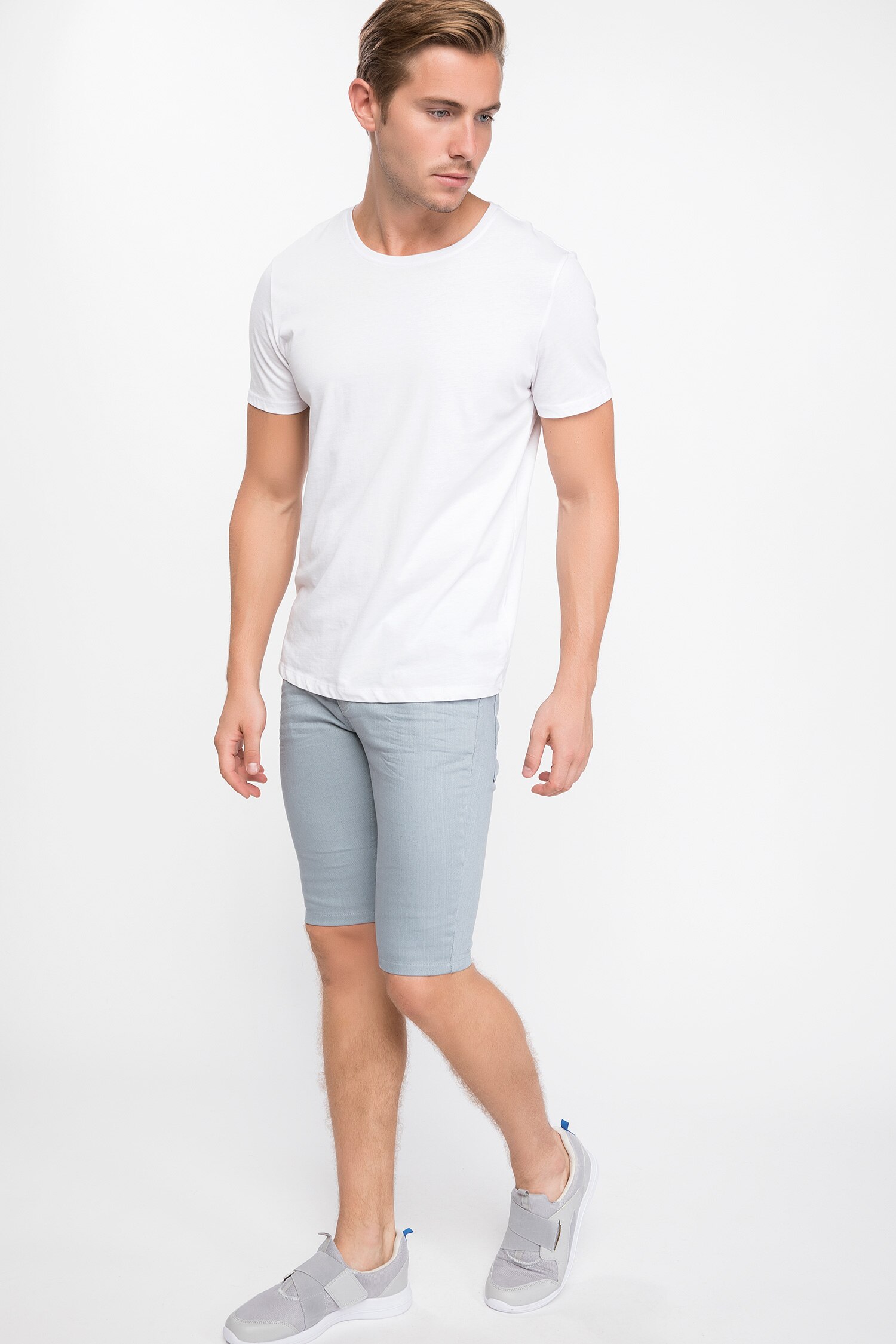 Defacto 5 Cepli Slim Fit Bermuda. 4