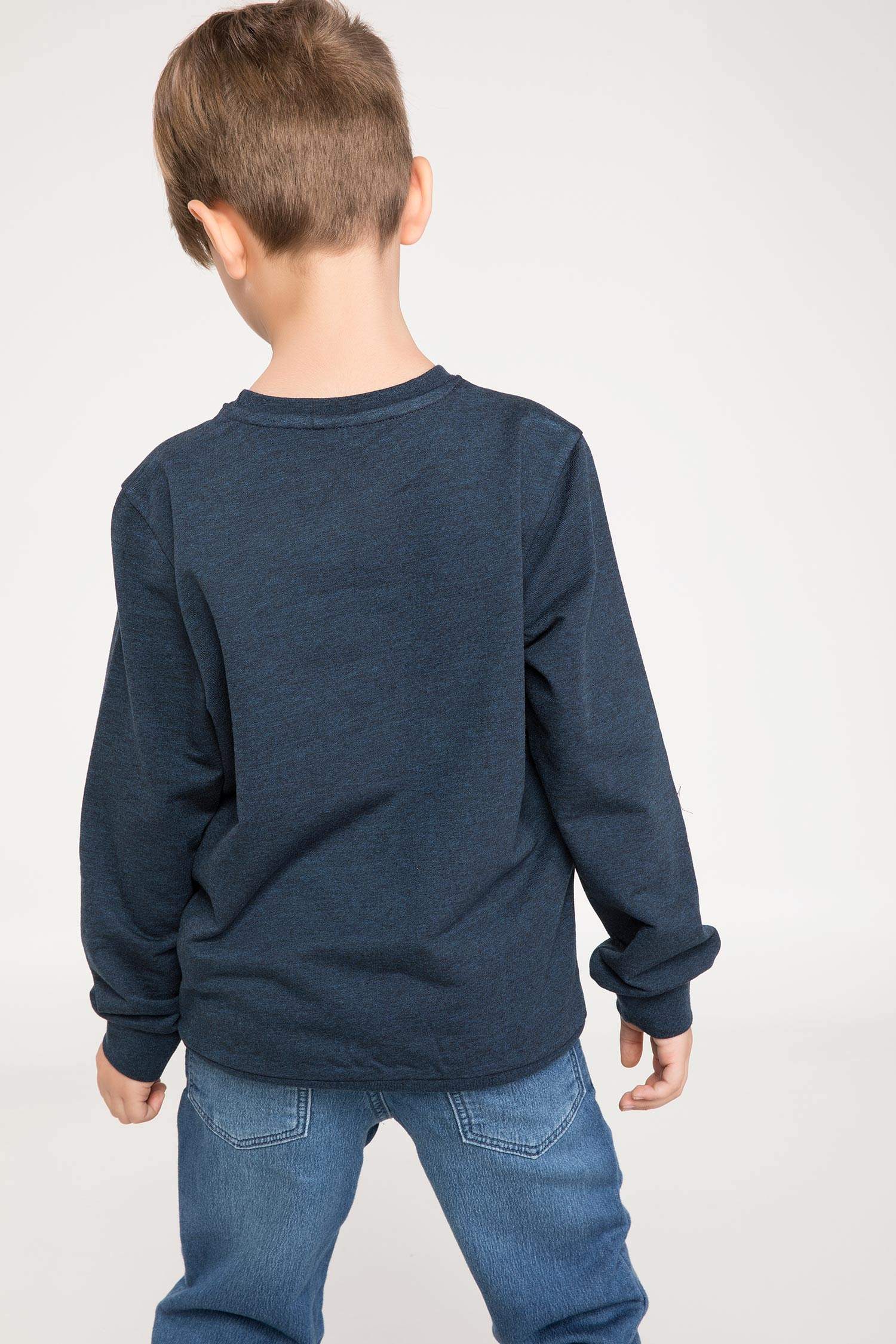 Defacto Baseball Baskılı Sweatshirt. 3