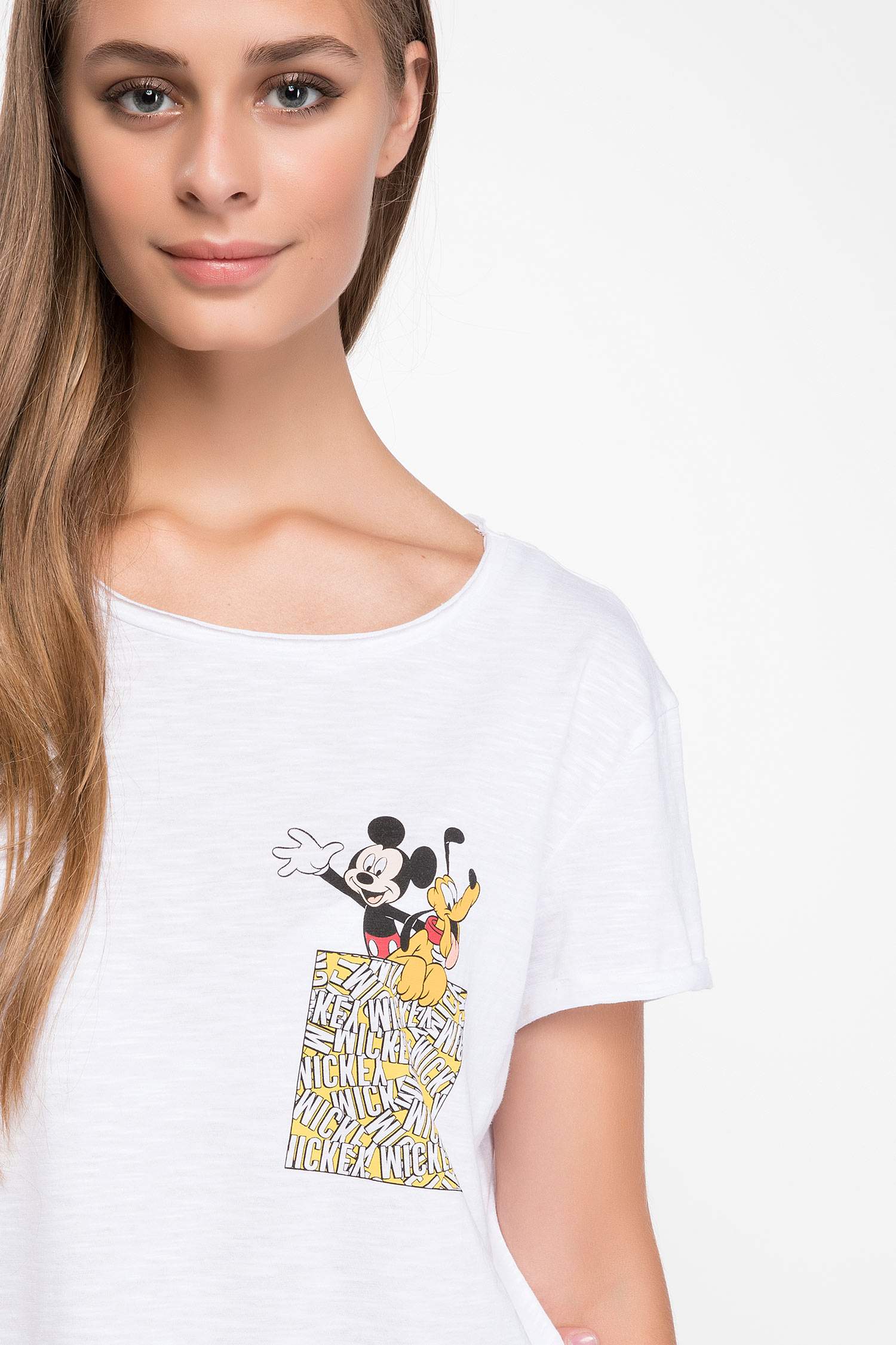 Defacto Mickey Mouse Lisanslı T-shirt. 3