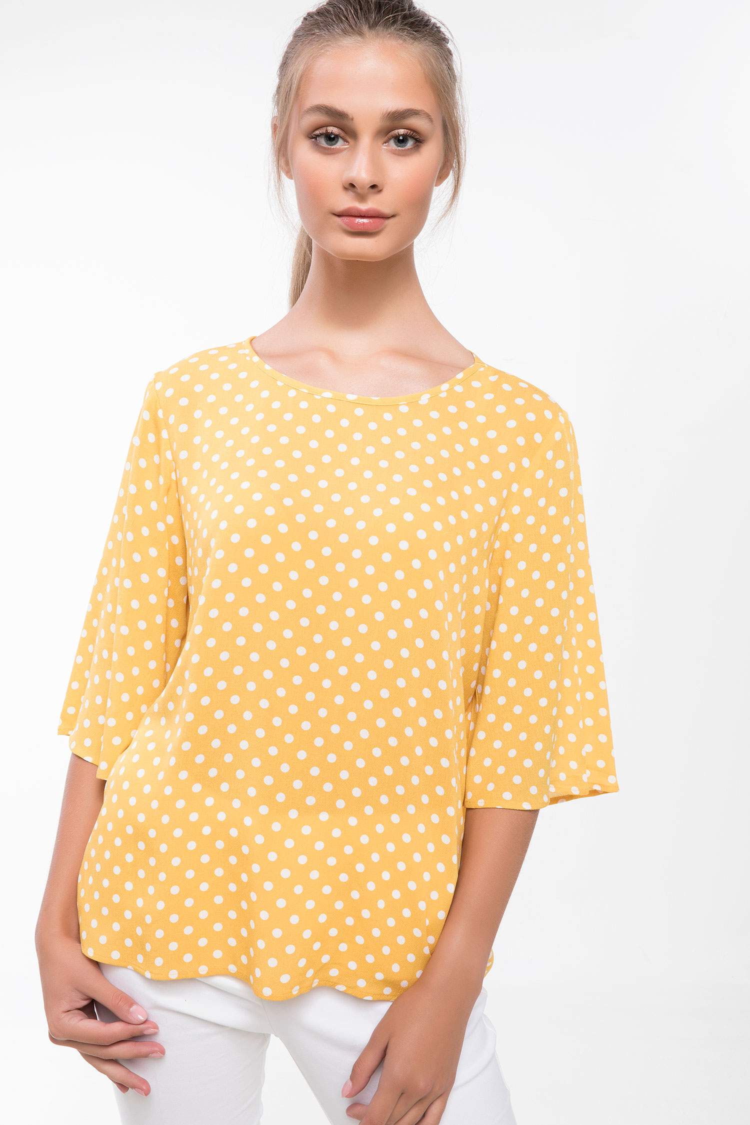 Defacto Puantiye Desenli Bluz. 1