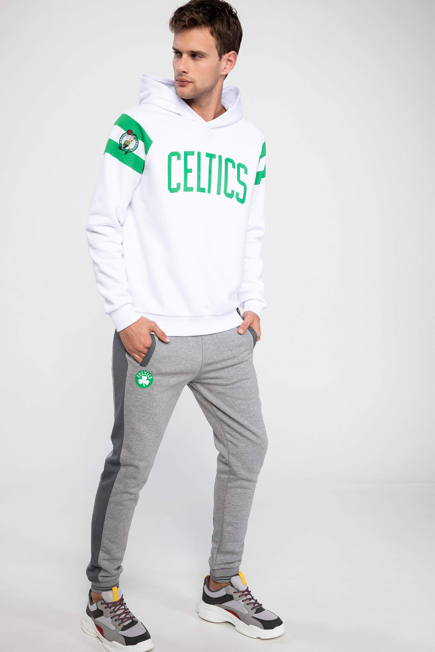 Defacto Erkek Çocuk Lisanslı Boston Celtics Jogger Eşofman Altı. 2