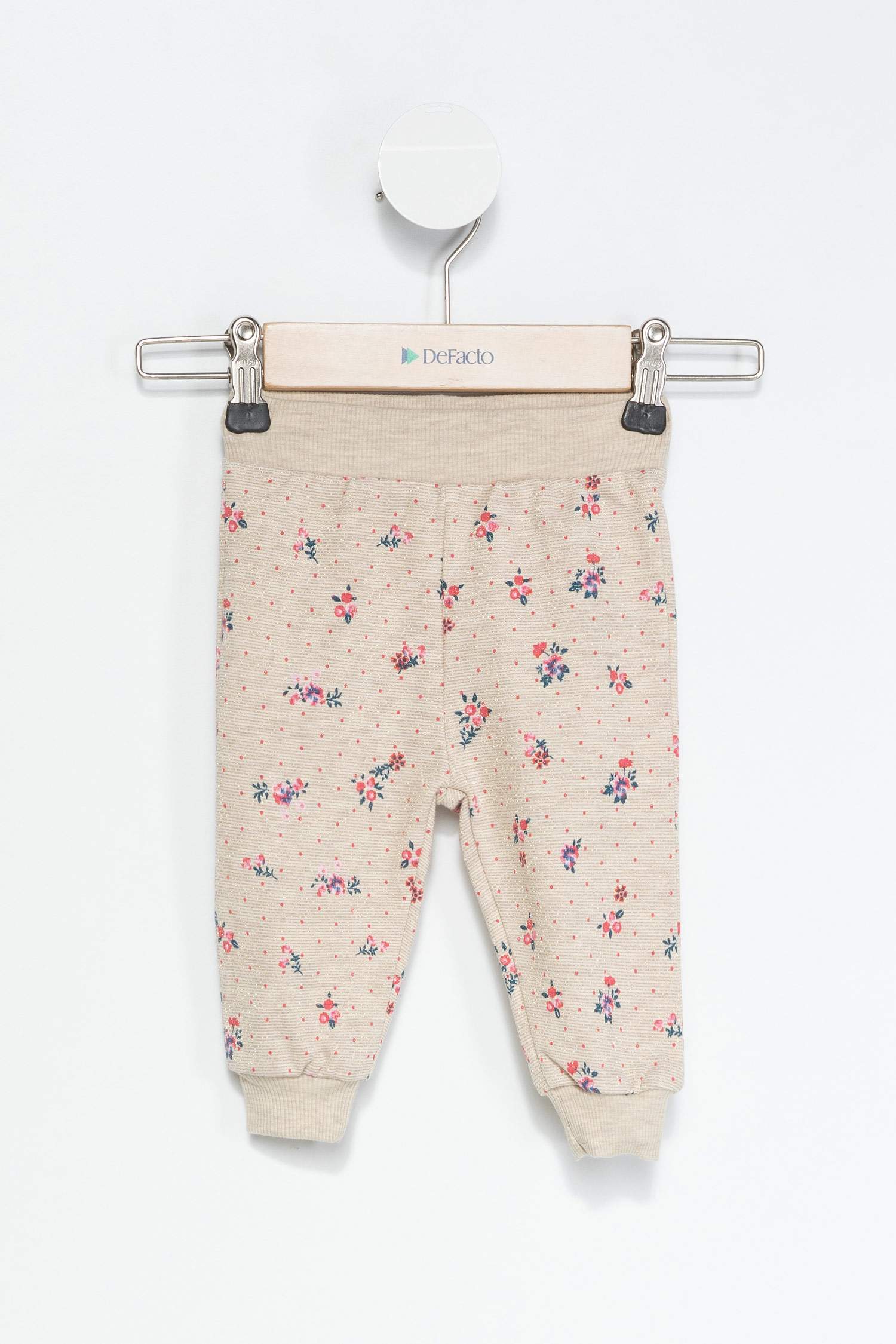 Defacto Kız Bebek Çiçek Baskılı Pantolon. 2