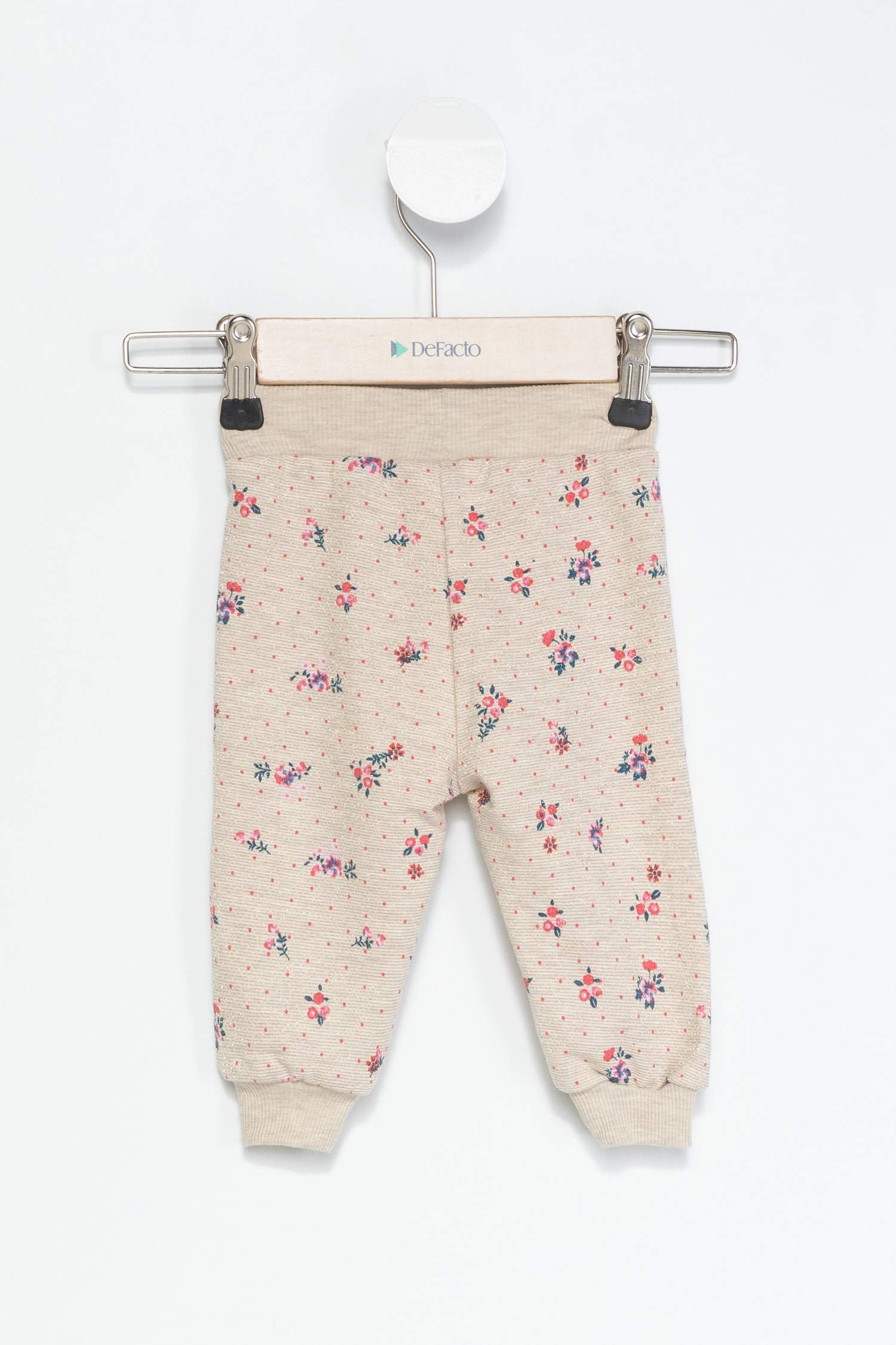 Defacto Kız Bebek Çiçek Baskılı Pantolon. 3