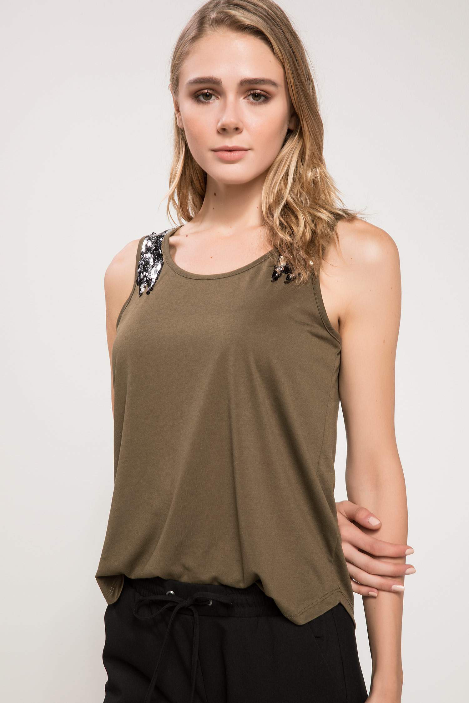 Defacto Payet Omuz Detaylı Atlet. 1