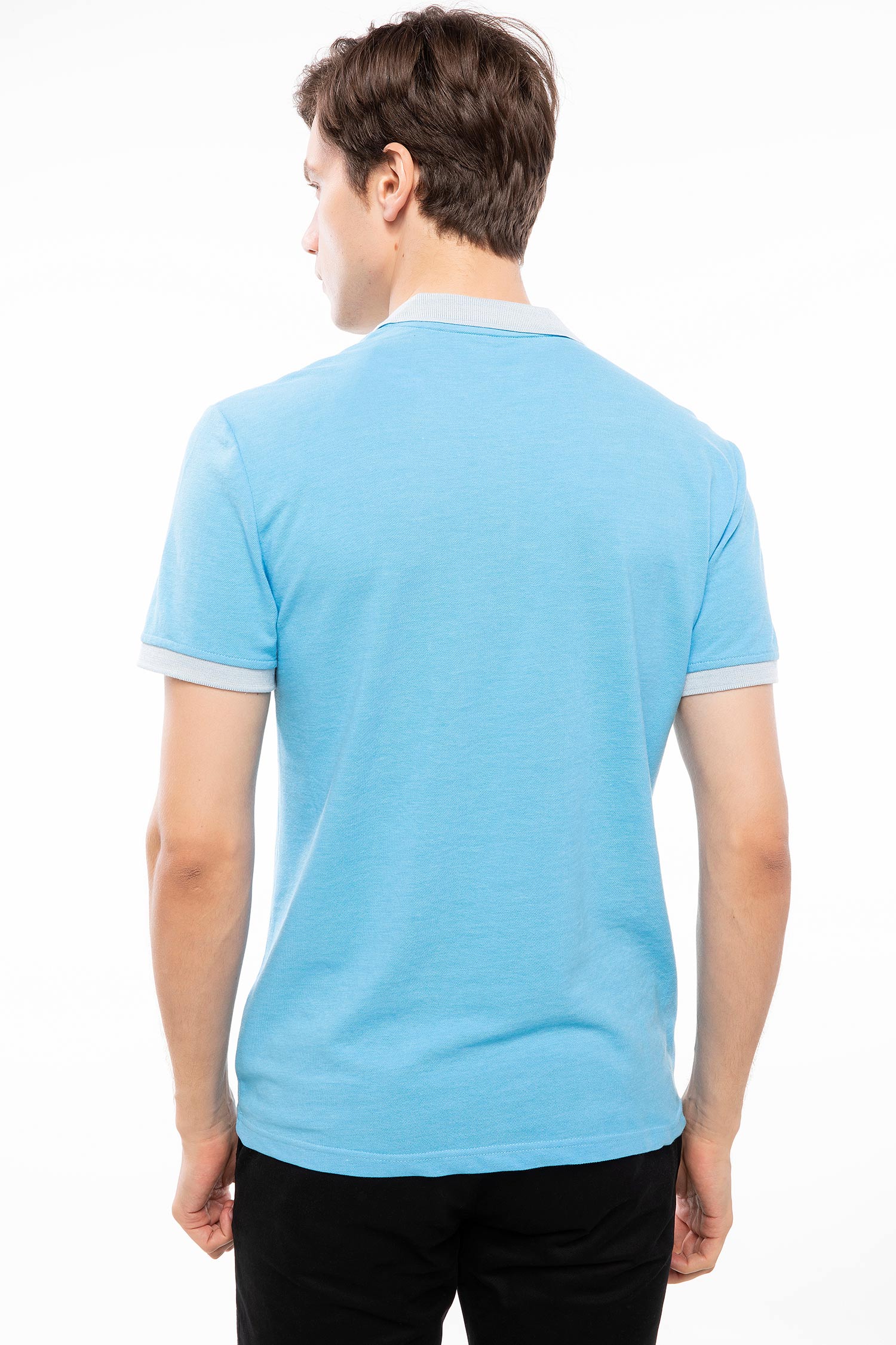 Defacto Yaka Detaylı Slim Fit Polo T-shirt. 5