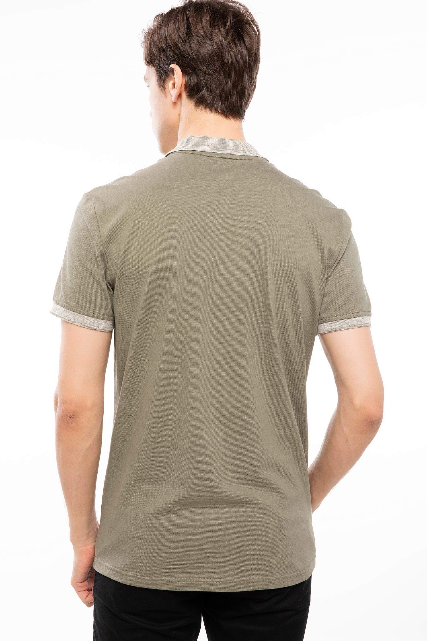 Defacto Yaka Detaylı Slim Fit Polo T-shirt. 5