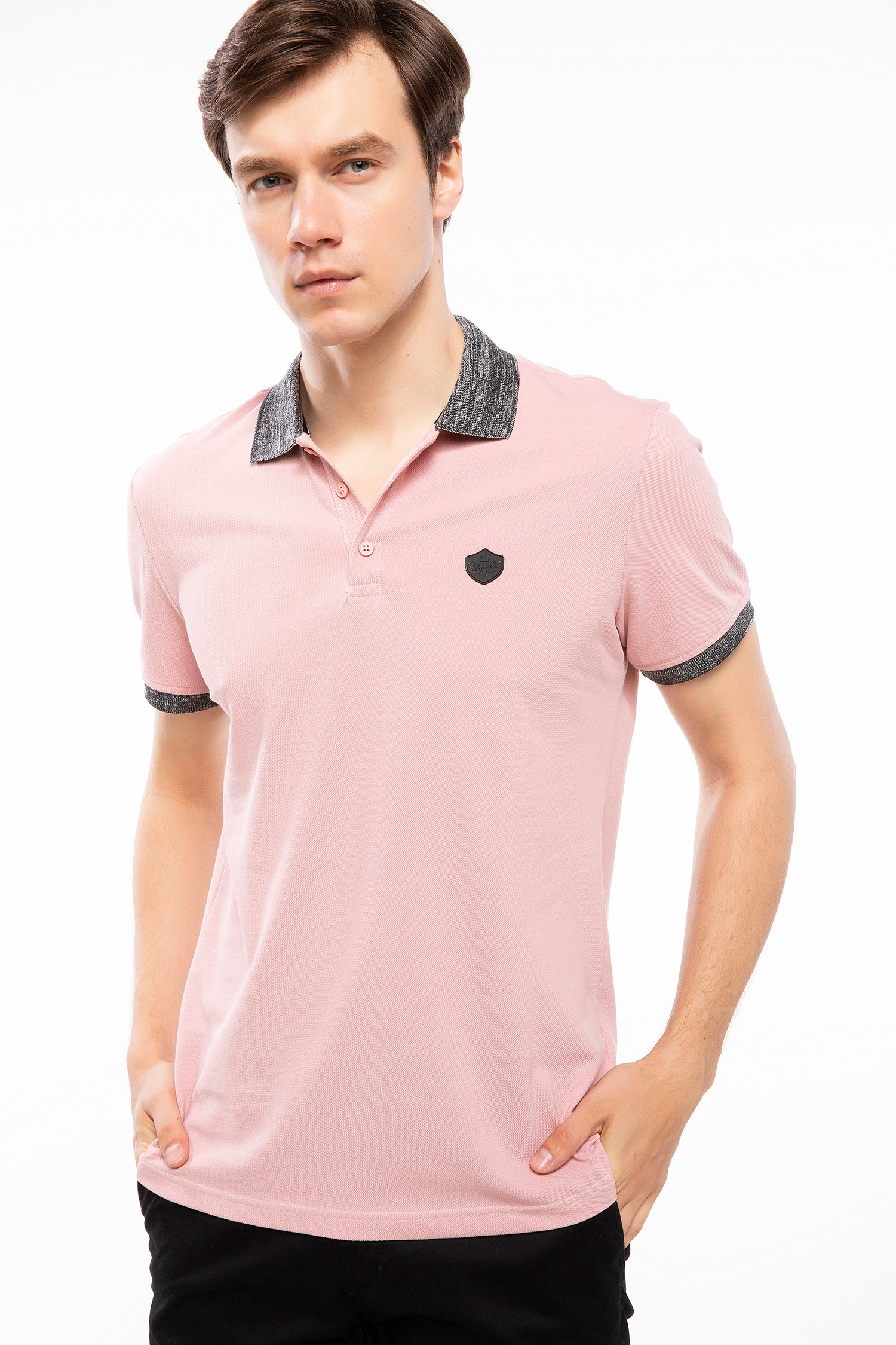 Defacto Yaka Detaylı Slim Fit Polo T-shirt. 1