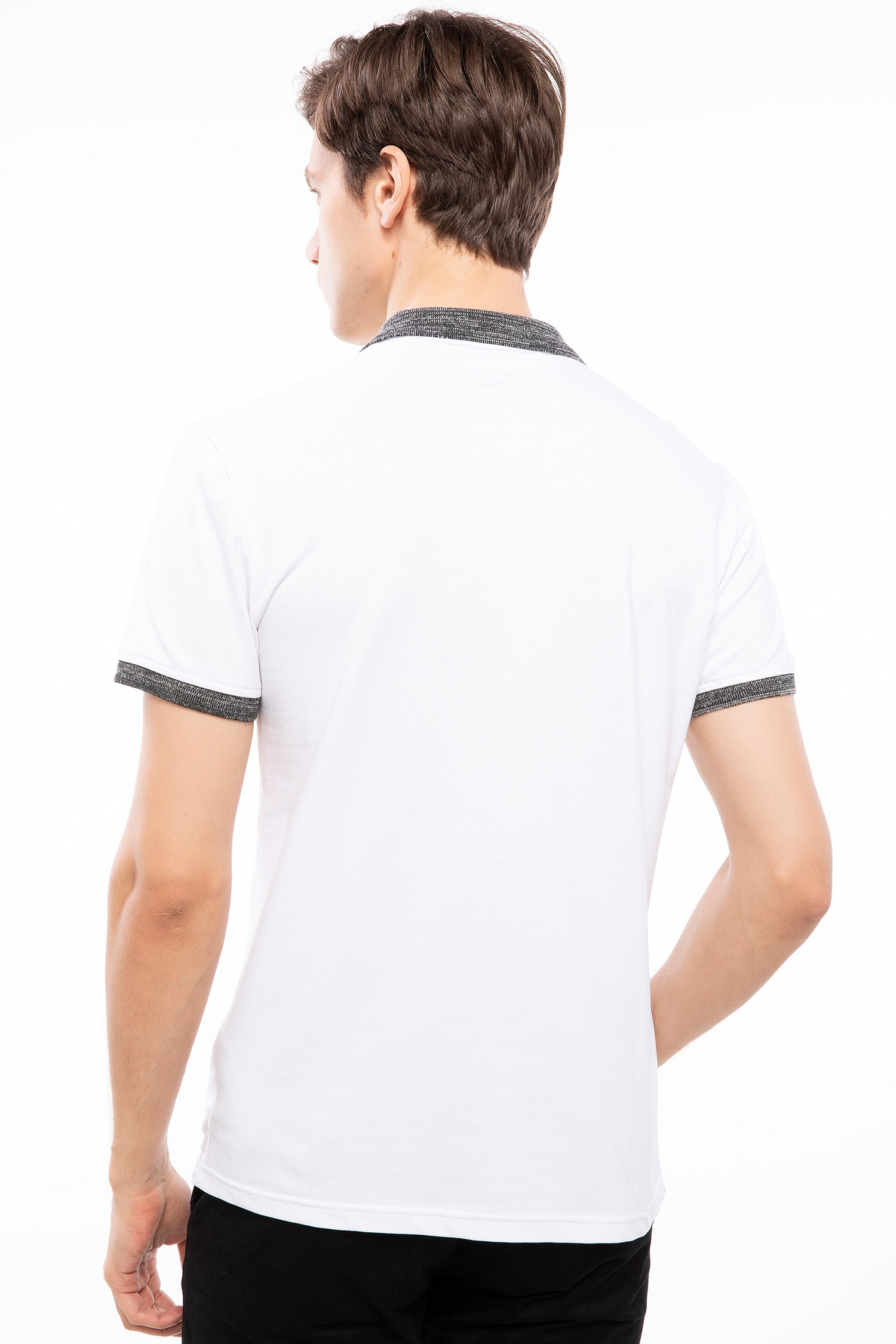Defacto Yaka Detaylı Slim Fit Polo T-shirt. 5