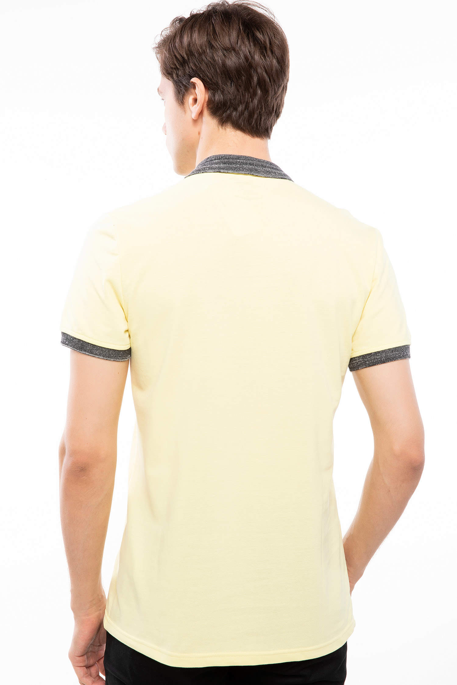 Defacto Yaka Detaylı Slim Fit Polo T-shirt. 5