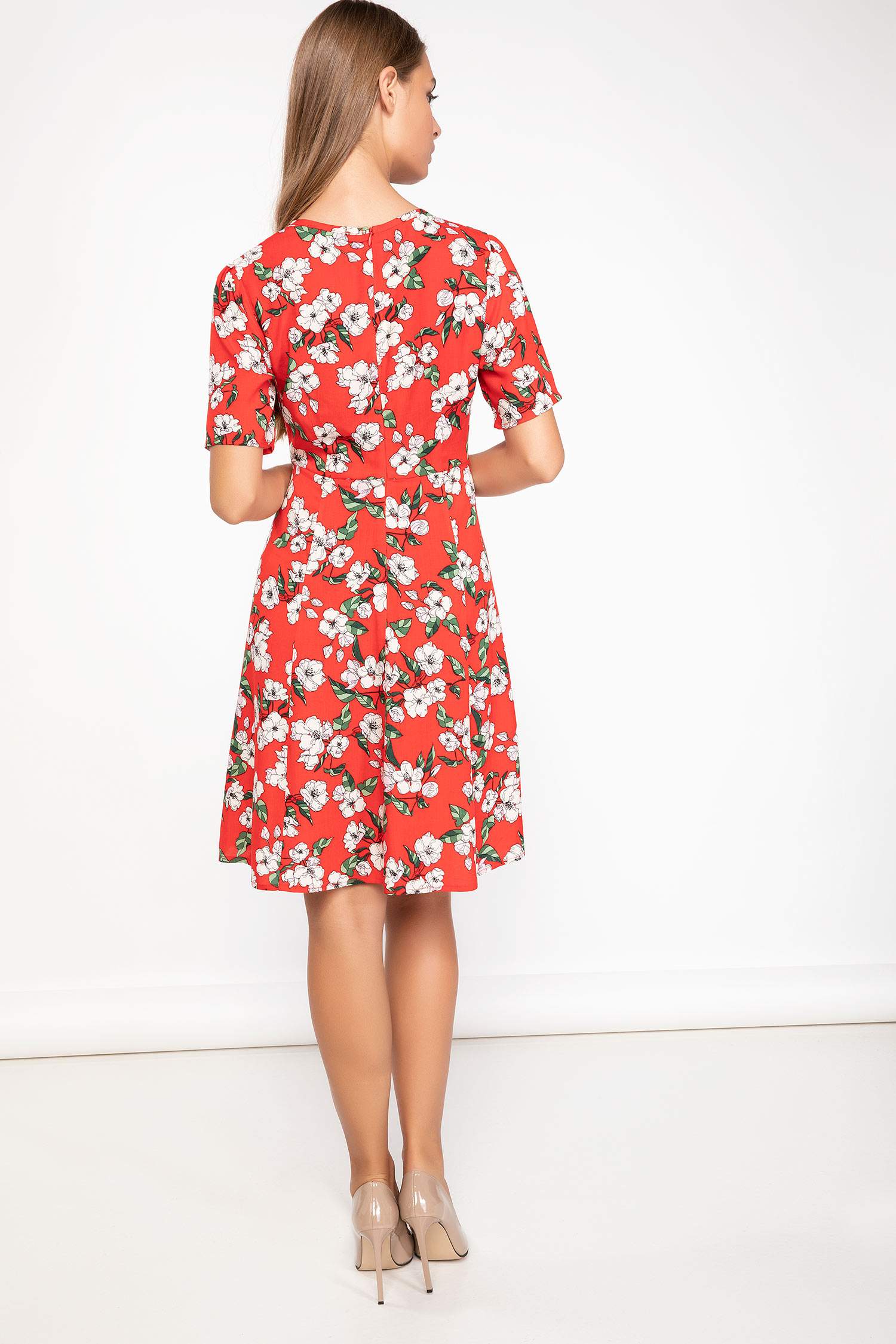 Defacto Çiçek Desenli Elbise. 3