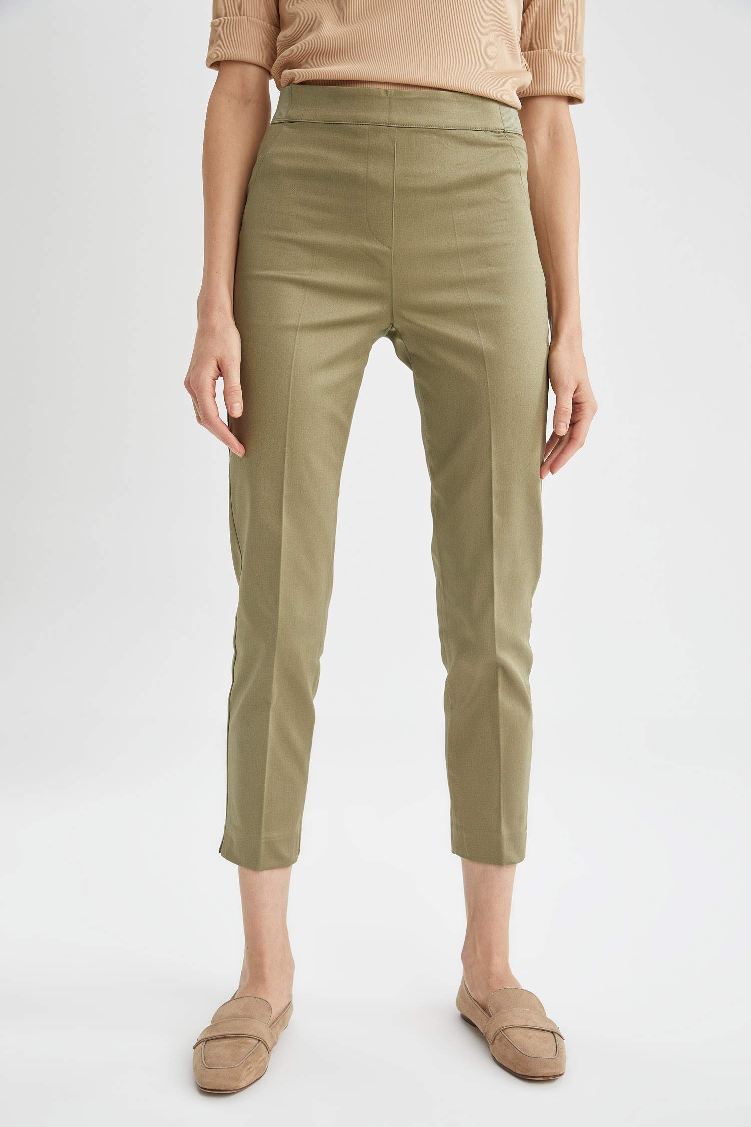 Topshop Petite tailoring Slim Cigarette Pants in Black | ASOS