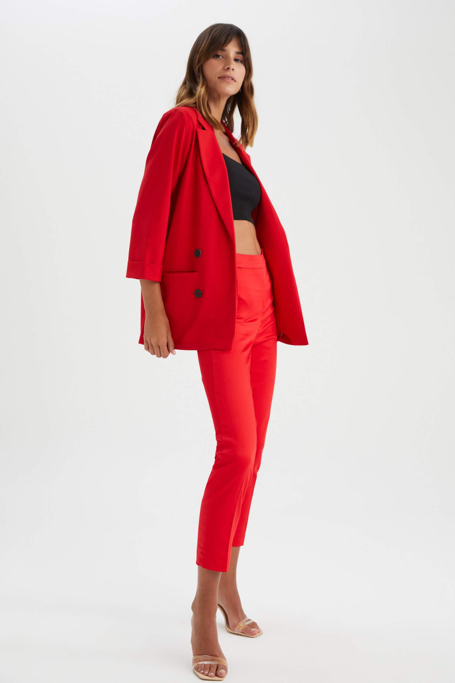 سروال ستان سيجاريت برجل عادي