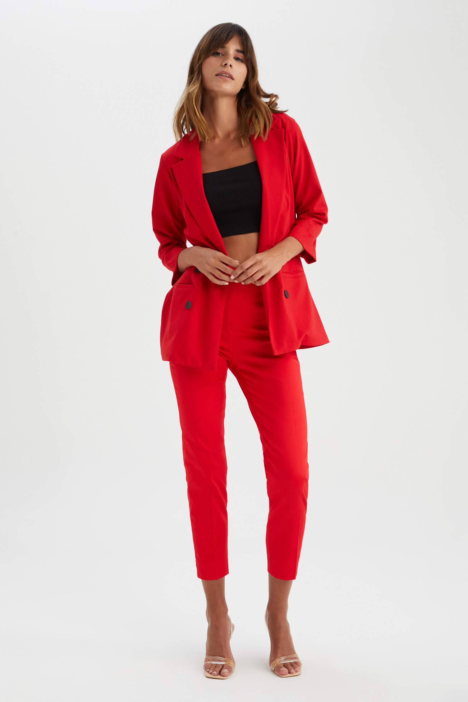 سروال ستان سيجاريت برجل عادي