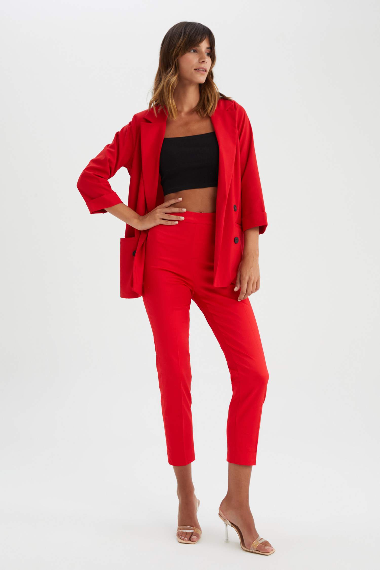 سروال ستان سيجاريت برجل عادي