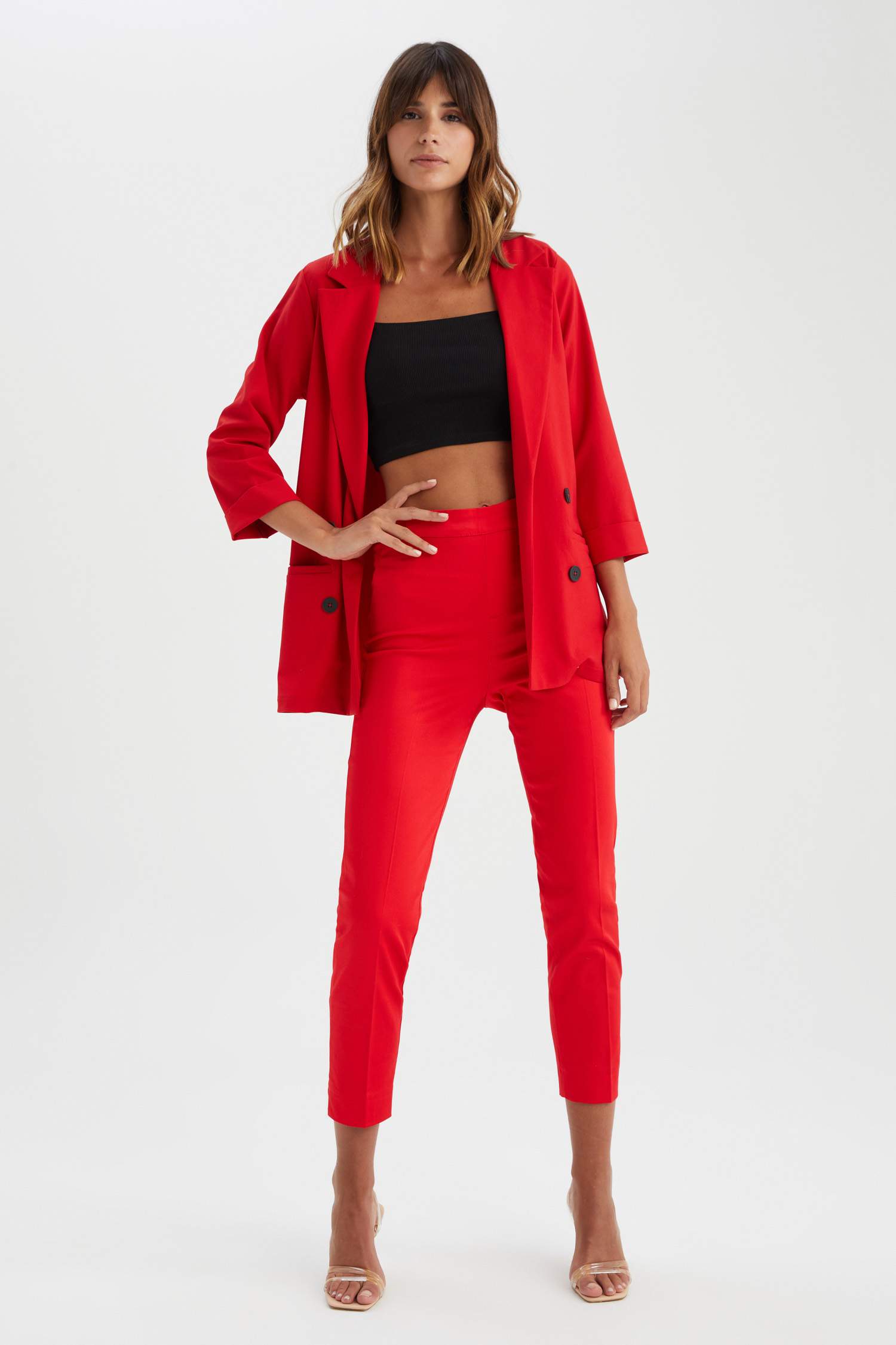 سروال ستان سيجاريت برجل عادي