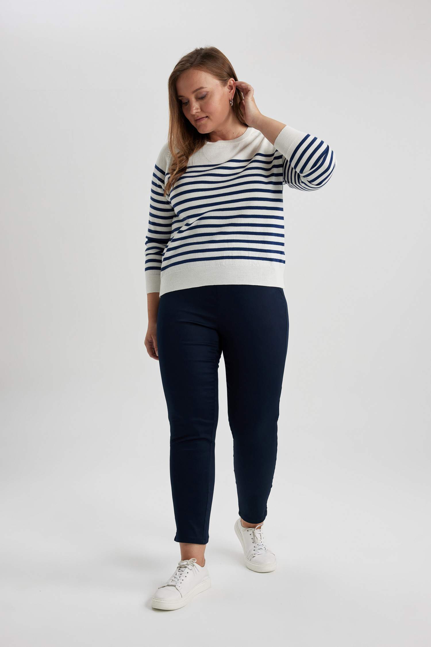 Брюки сигареты из сатина