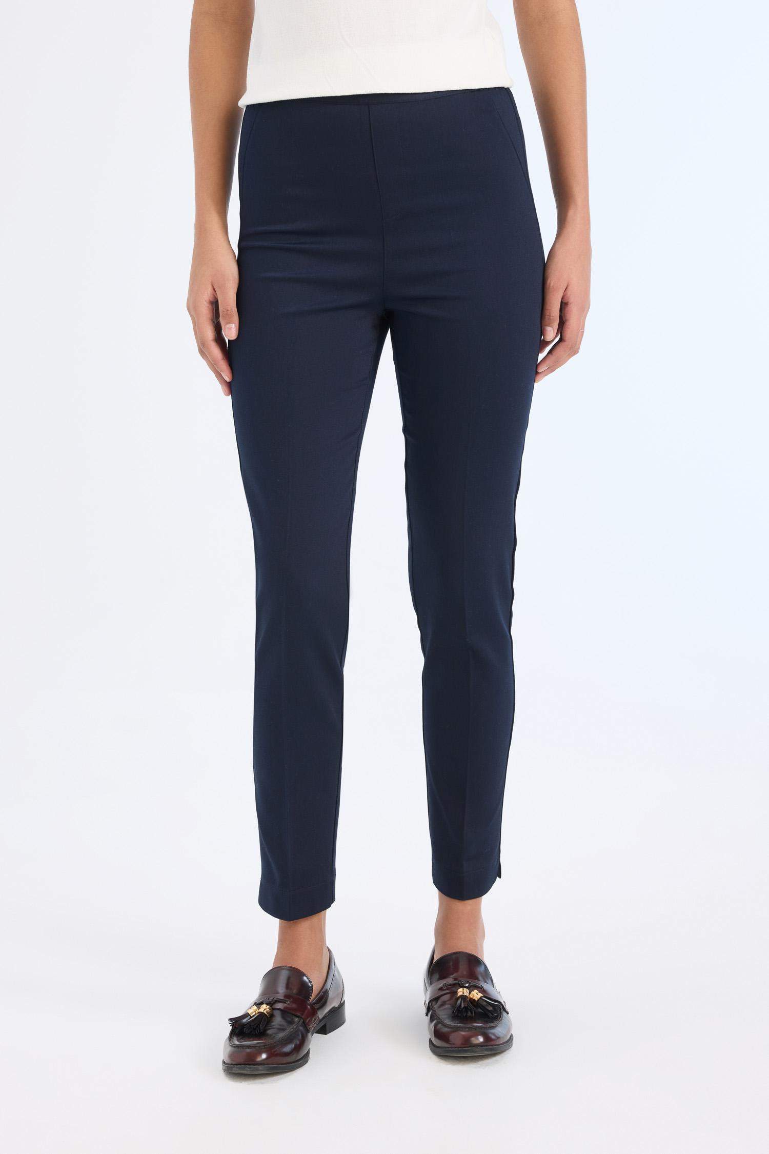 Cigarette Fit Regular Hem Satin Trousers