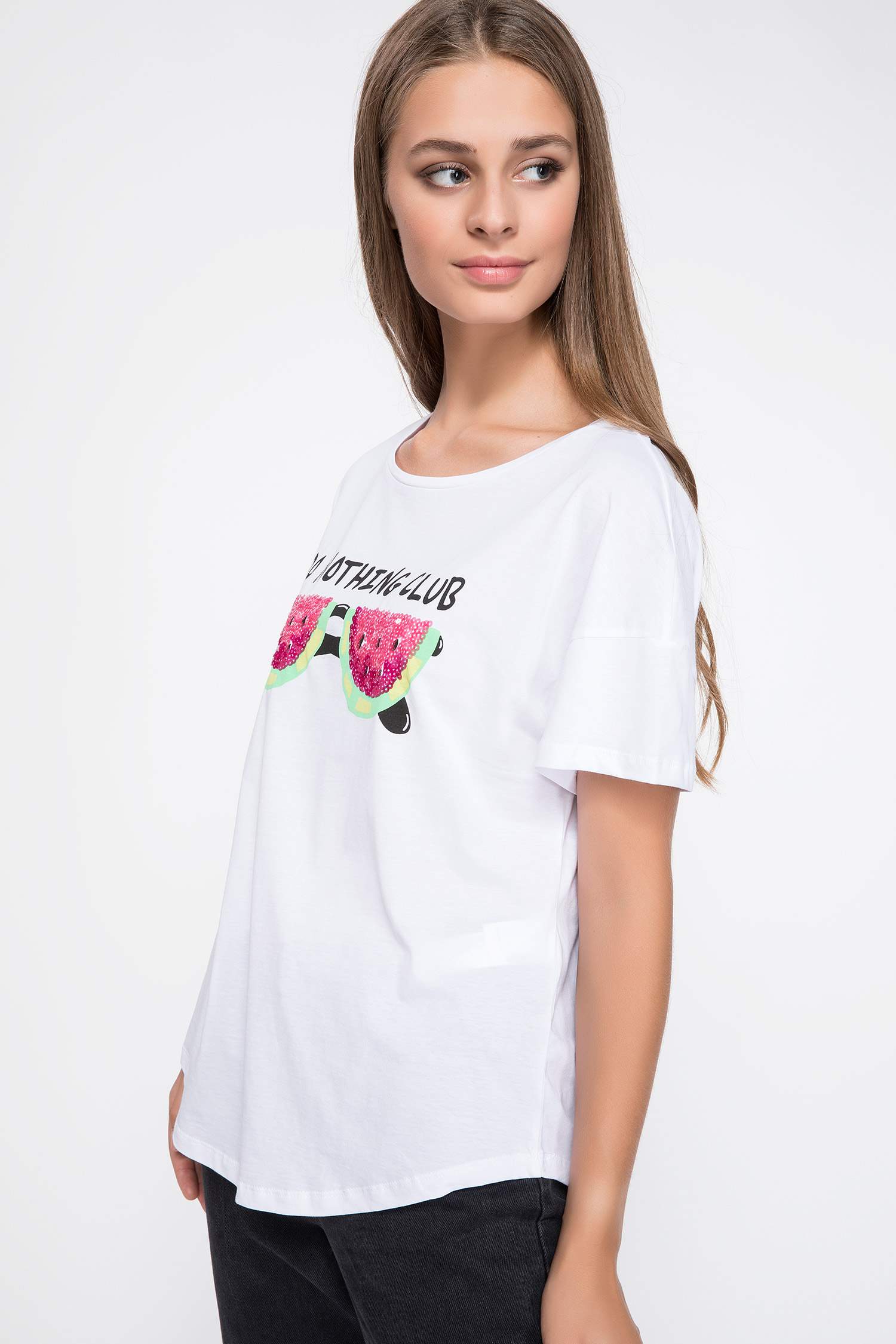 Defacto Slogan Baskılı T-shirt. 3