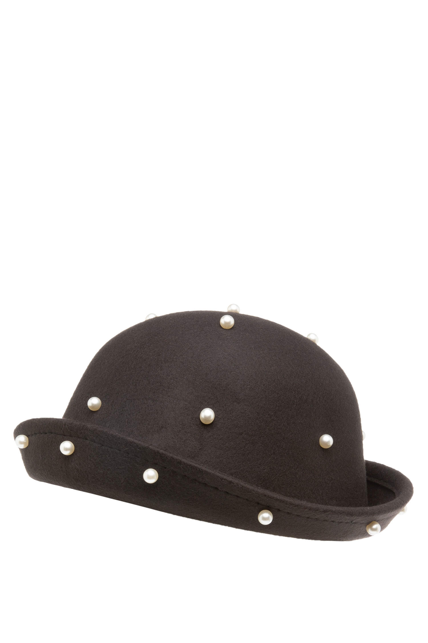 Defacto Taş Detaylı Fötr Şapka. 2