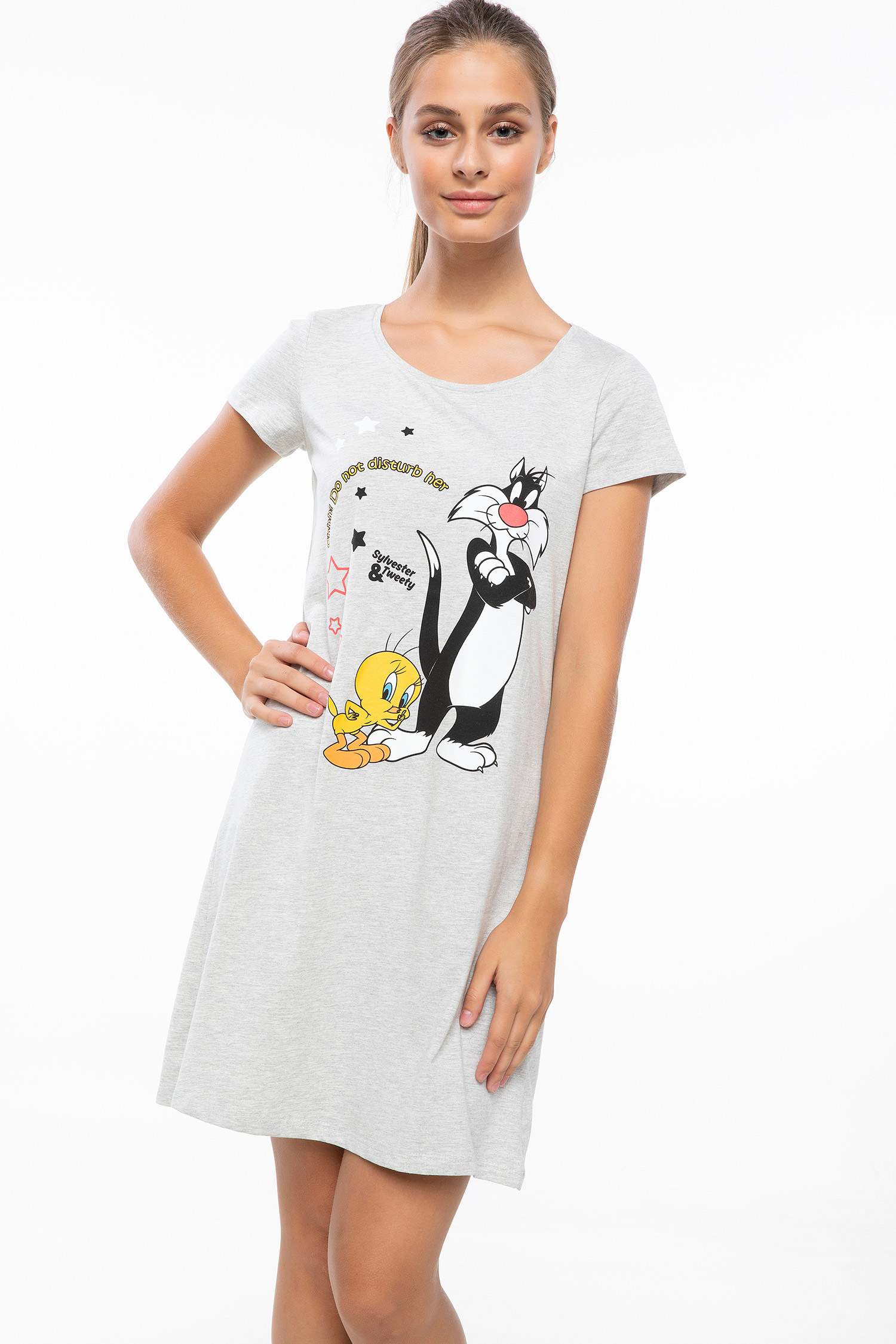 Defacto Looney Tunes Lisanslı Gecelik. 1