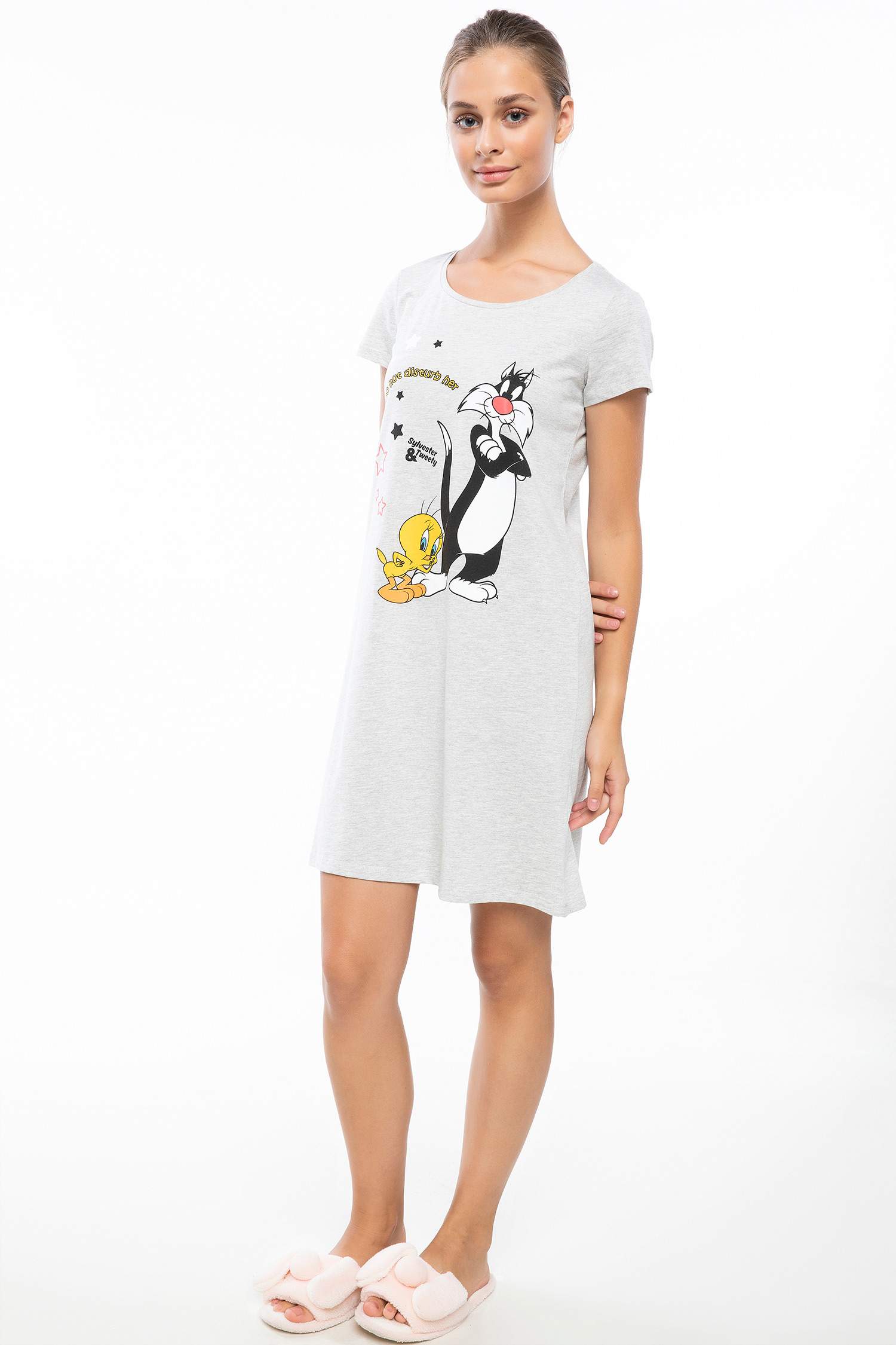 Defacto Looney Tunes Lisanslı Gecelik. 2