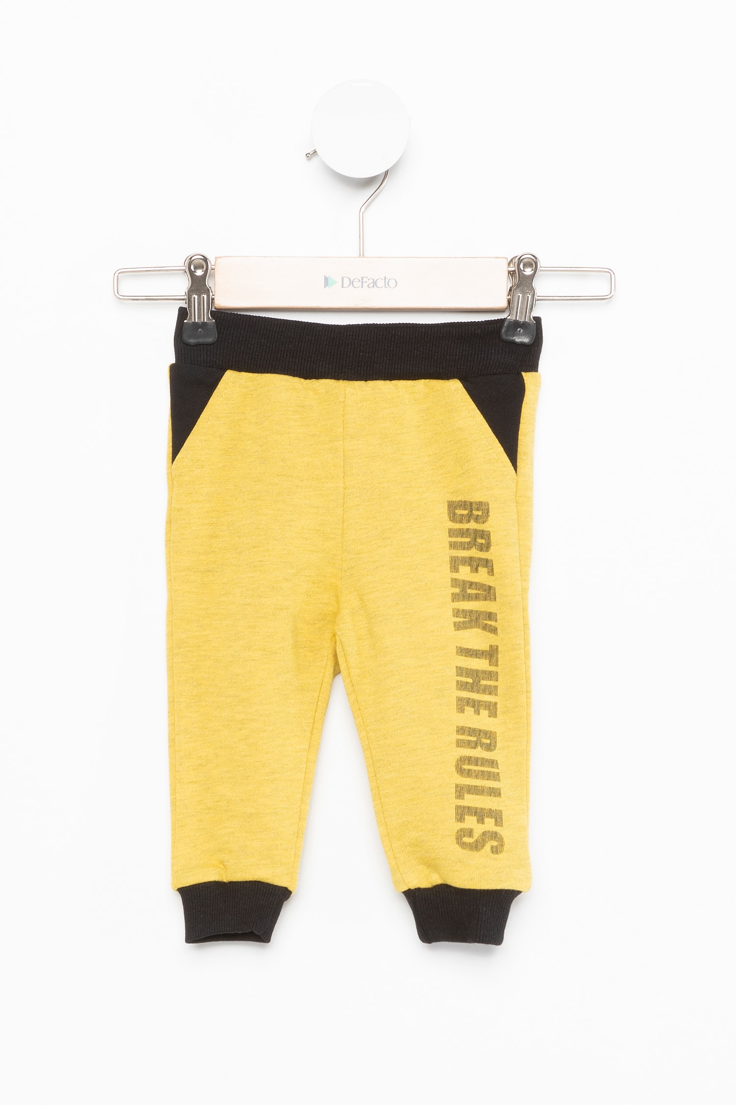 Defacto Erkek Bebek Slogan Baskılı Elastik Belli Jogger Pantolon. 1