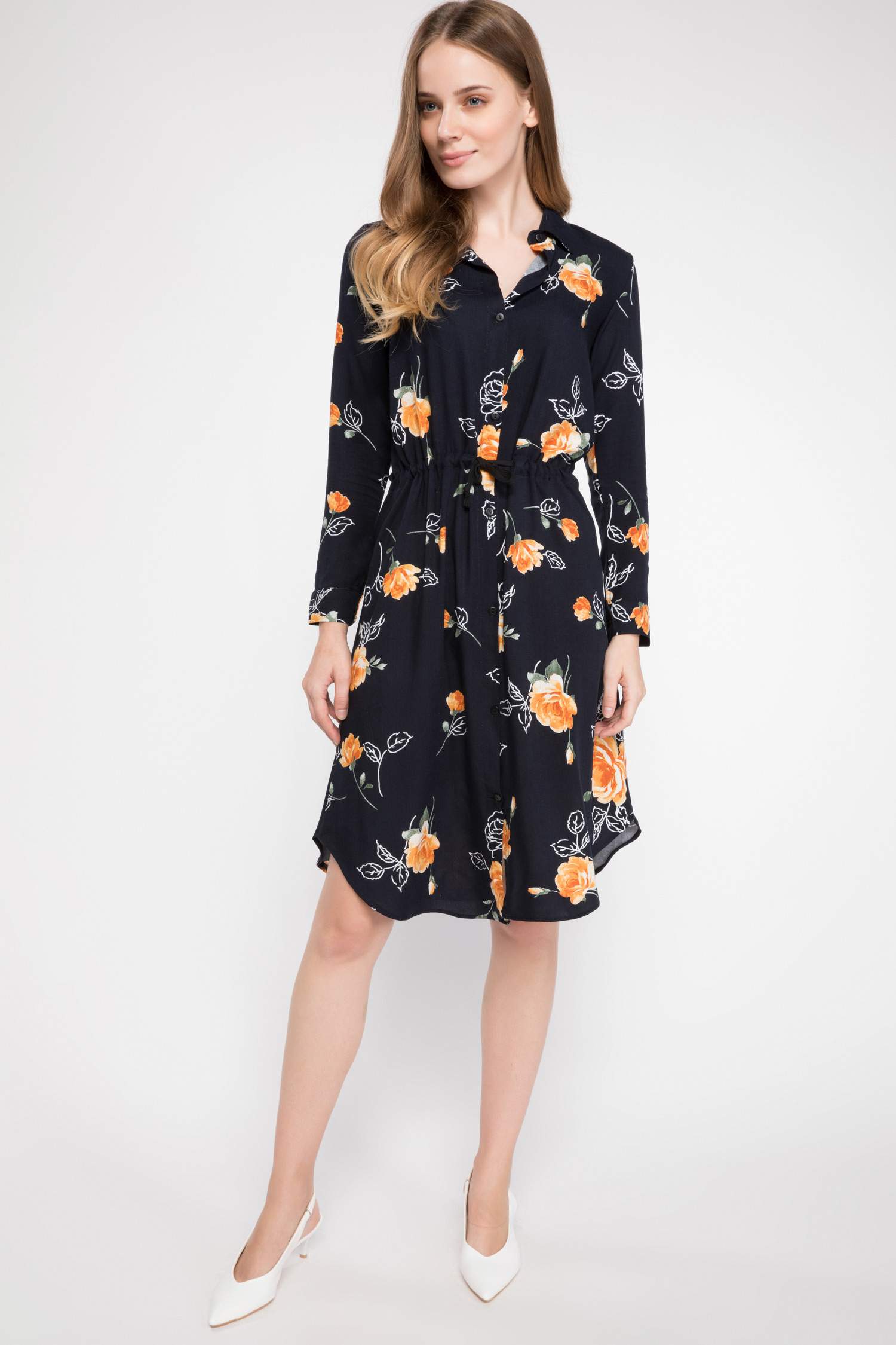 Defacto Floral Desenli Elbise. 1