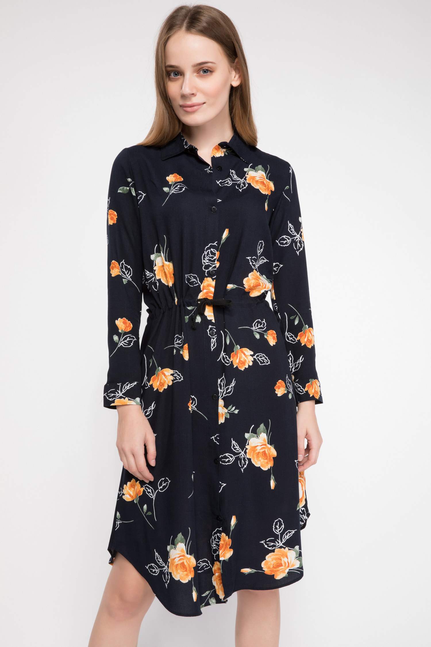 Defacto Floral Desenli Elbise. 2