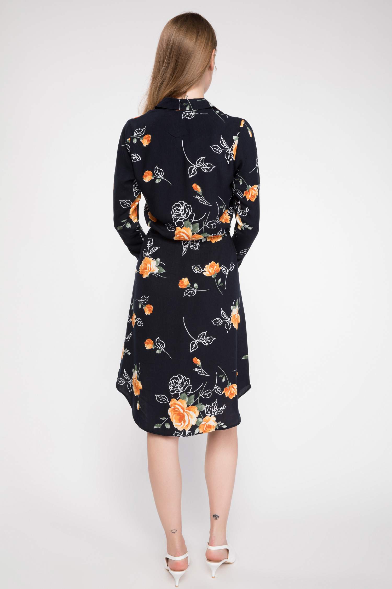 Defacto Floral Desenli Elbise. 3