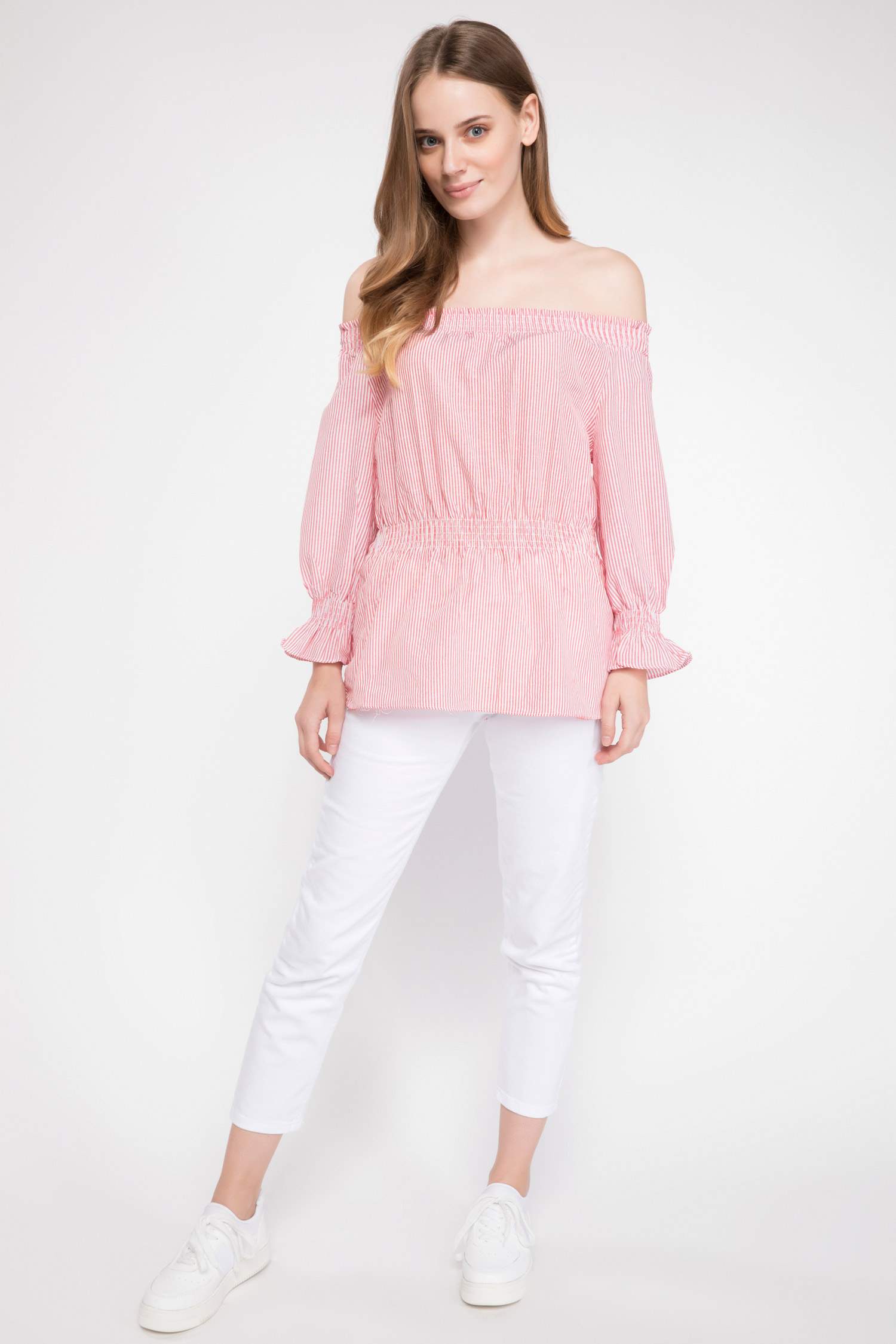 Defacto Karmen Yaka Büzgülü Bluz. 2