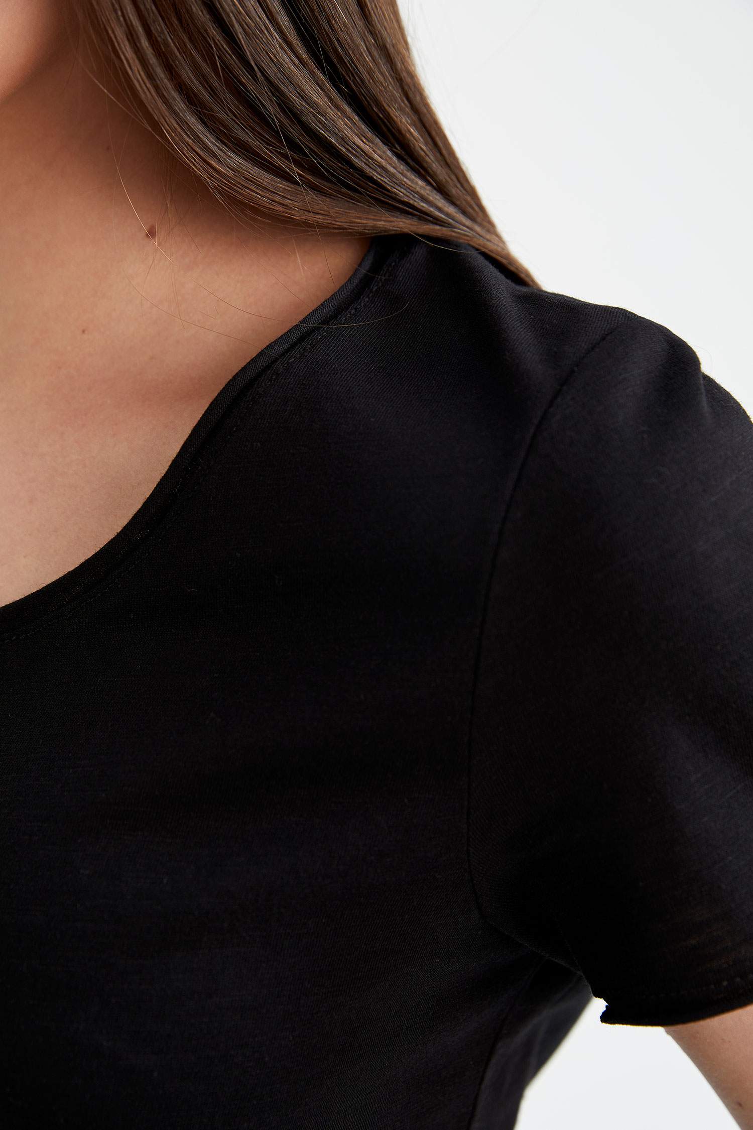 T-Shirt Coton coupe régulière à Manches Courtes