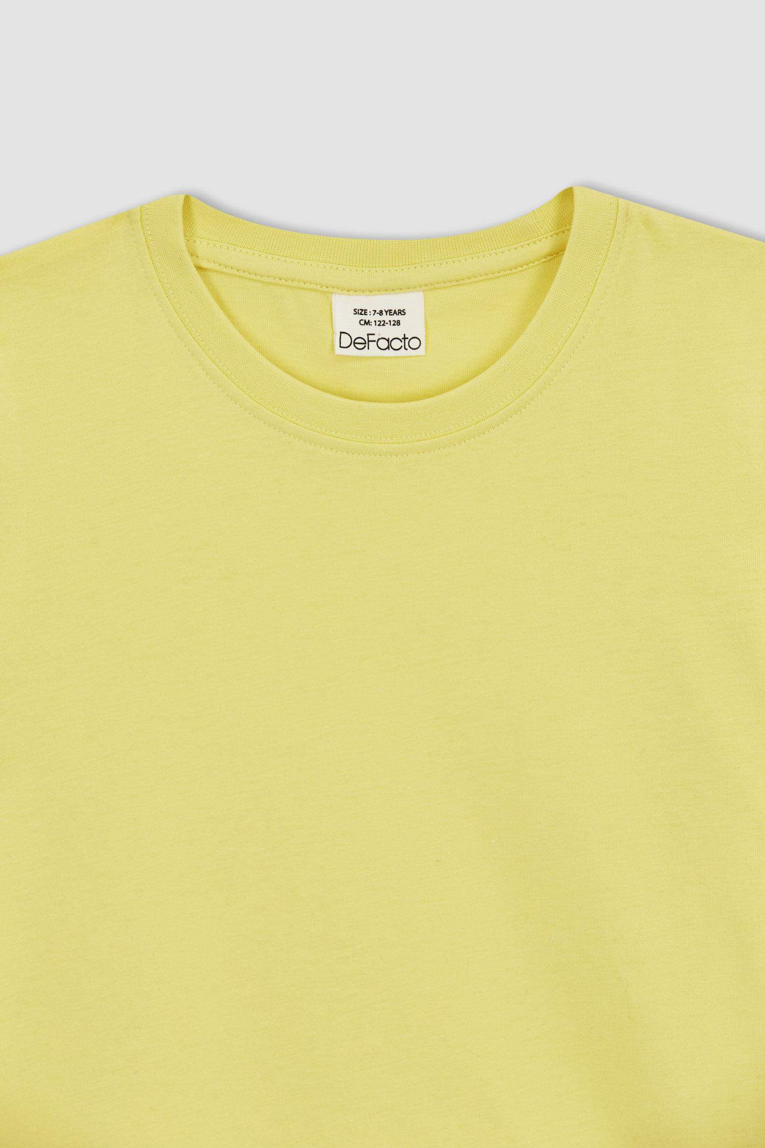 تيشيرت ولادي قصة عادية وأكمام قصيرة