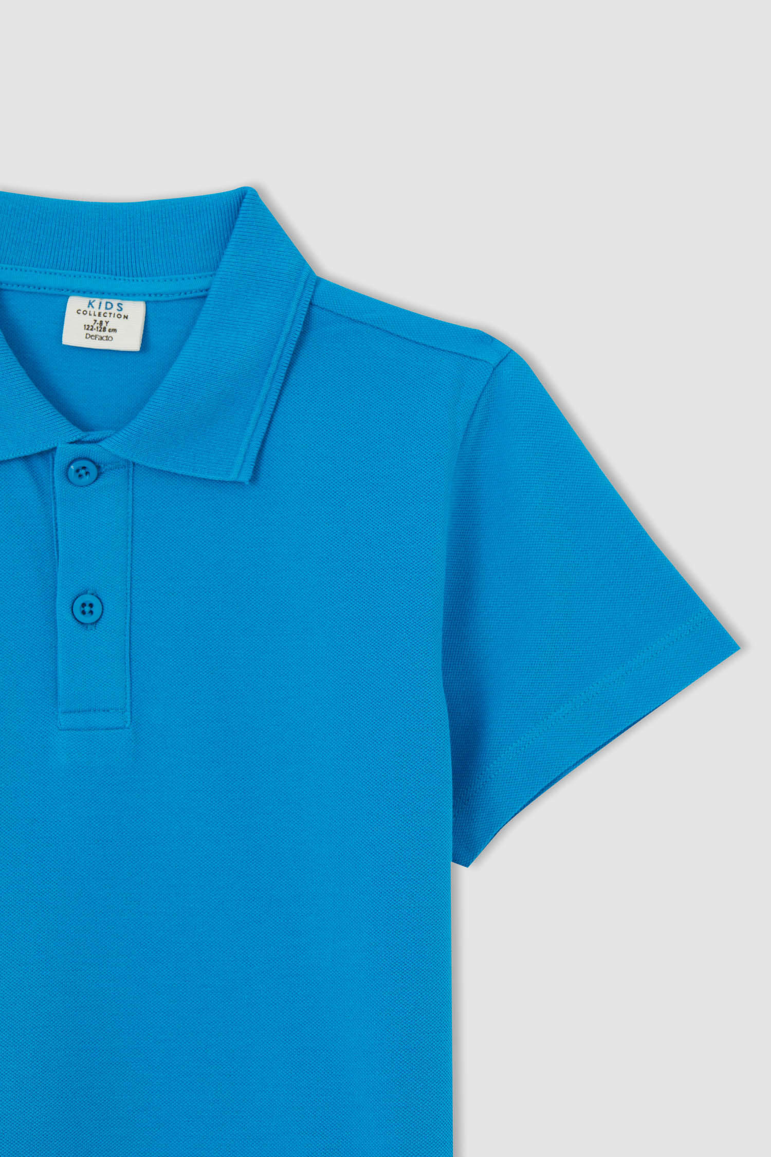 Turquoise BOYS & TEENS Boy Short Sleeve Polo T-Shirt 1434974 | DeFacto
