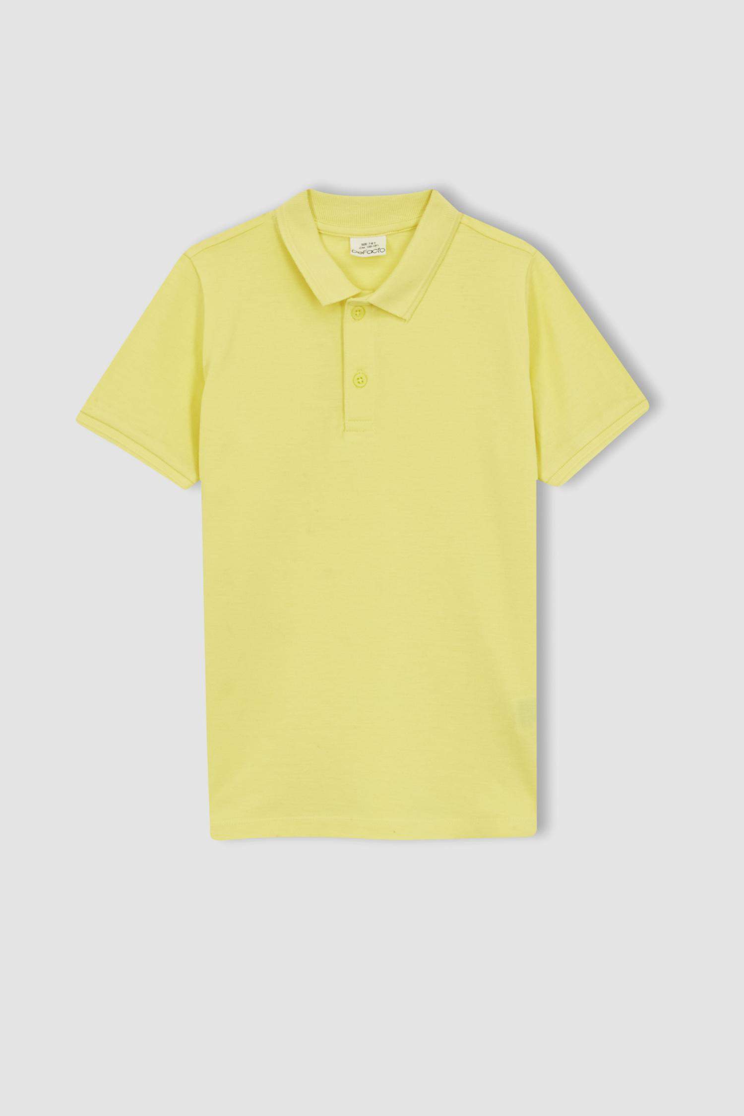 تيشيرت بولو ولادي قصة عادية وأكمام قصيرة