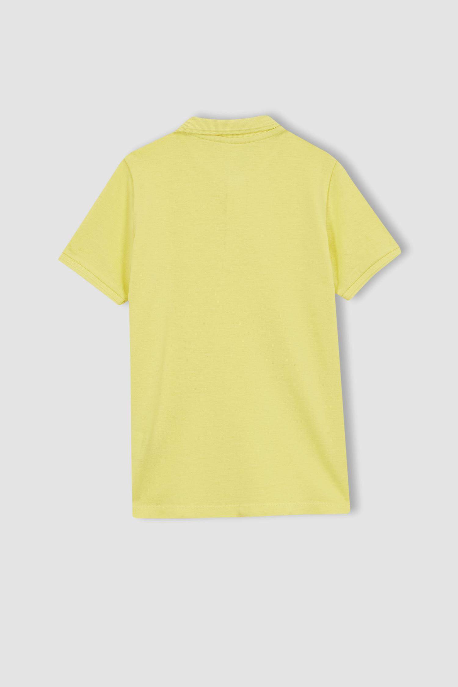 تيشيرت بولو ولادي قصة عادية وأكمام قصيرة