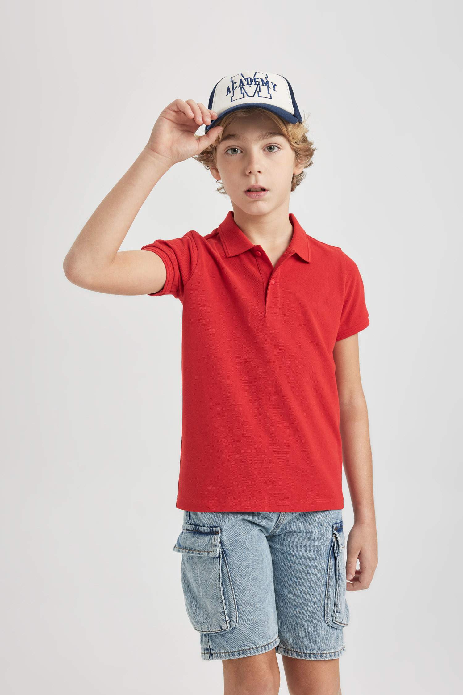 Boy Regular Fit Polo Neck Pique Polo T-Shirt