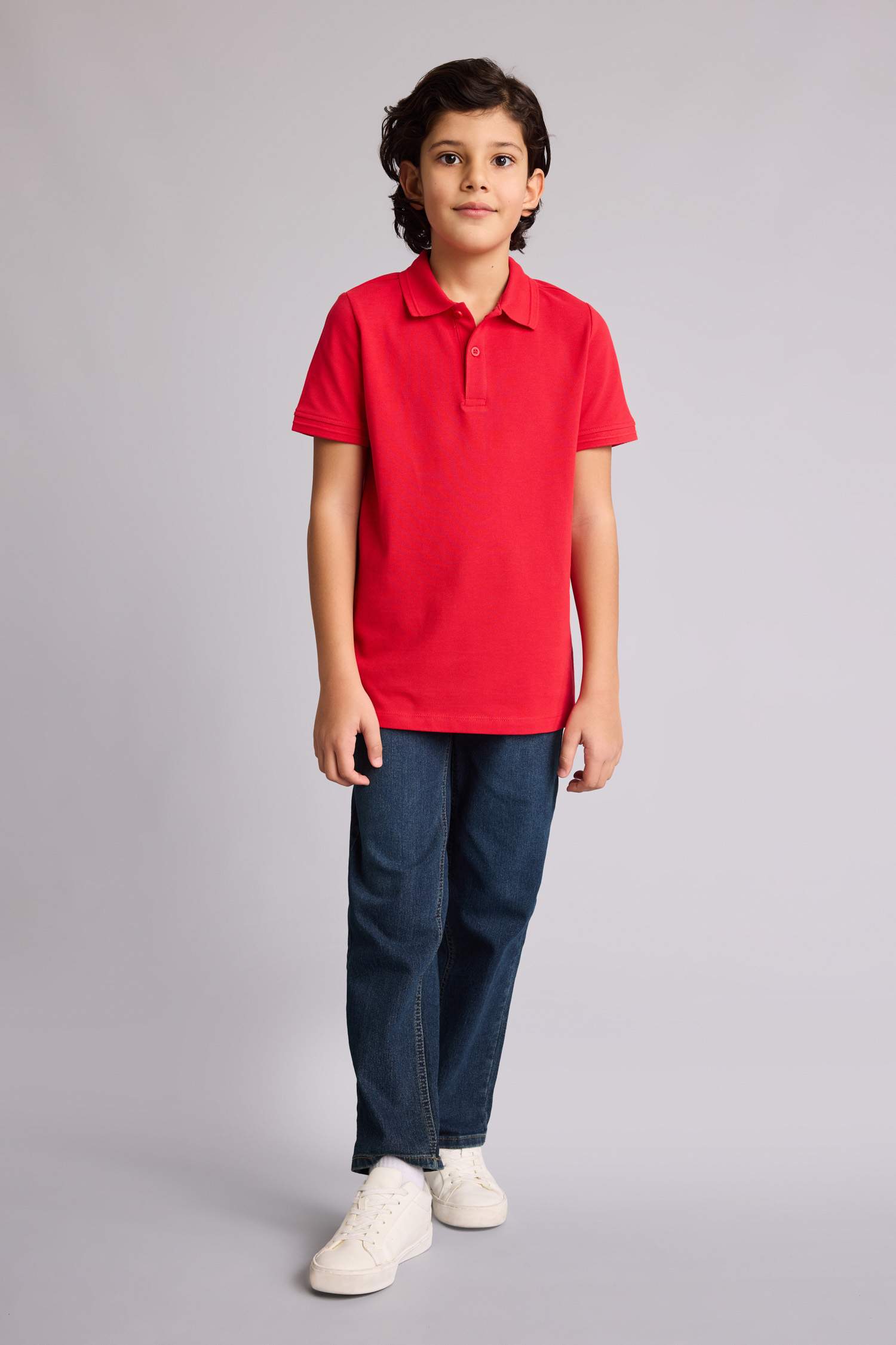 Regular Fit Basic Short Sleeve Polo T-Shirt