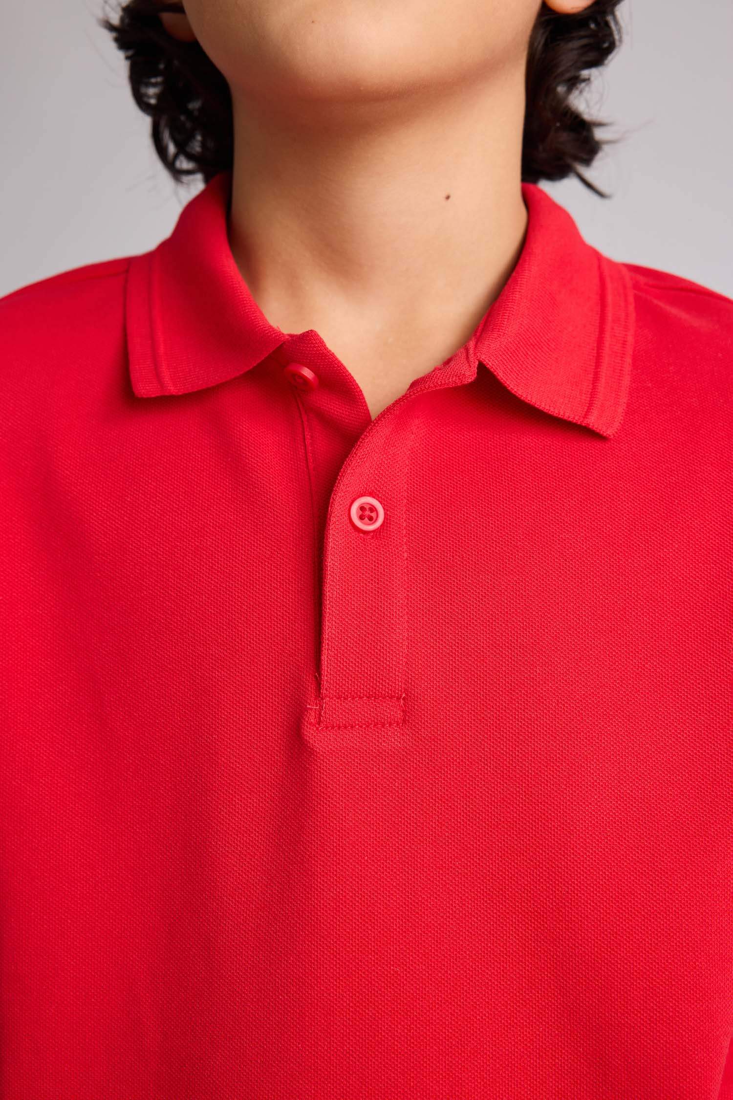 Regular Fit Basic Short Sleeve Polo T-Shirt
