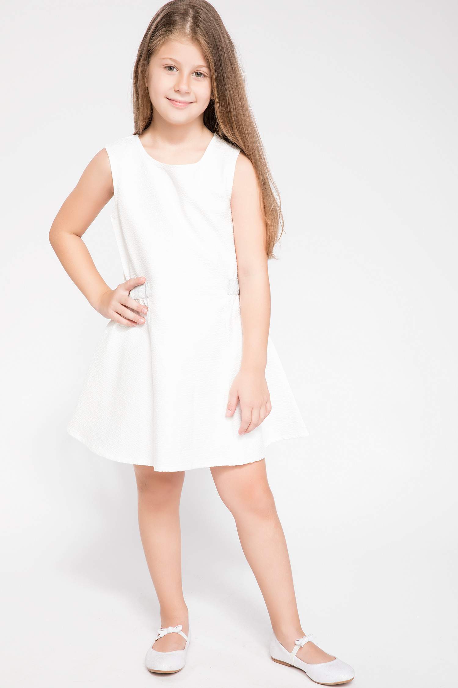 Defacto Beli Büzgülü Slim Fit Elbise. 1