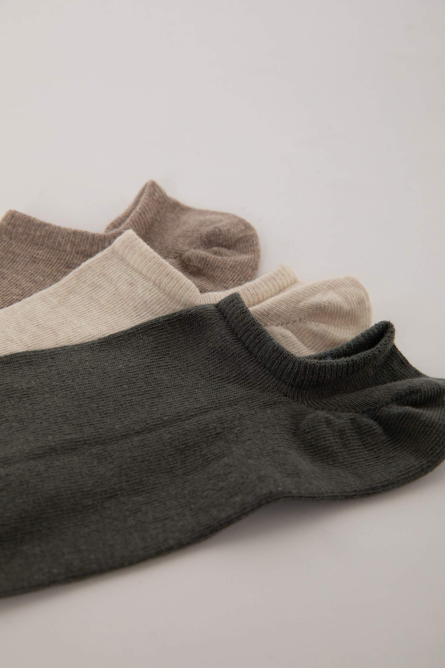 Erkek Görünmez 3'lü Pamuklu Sneaker Çorap