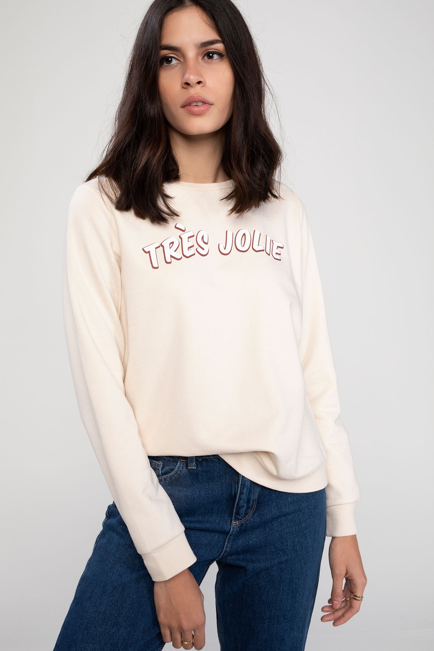 Defacto Slogan Baskılı Sweatshirt. 3