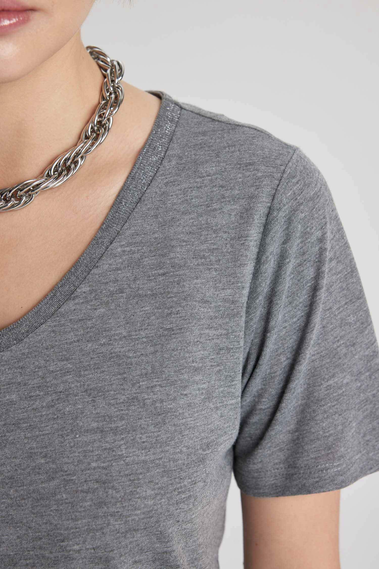 Regular Fit V Neck Short Sleeve T-Shirt