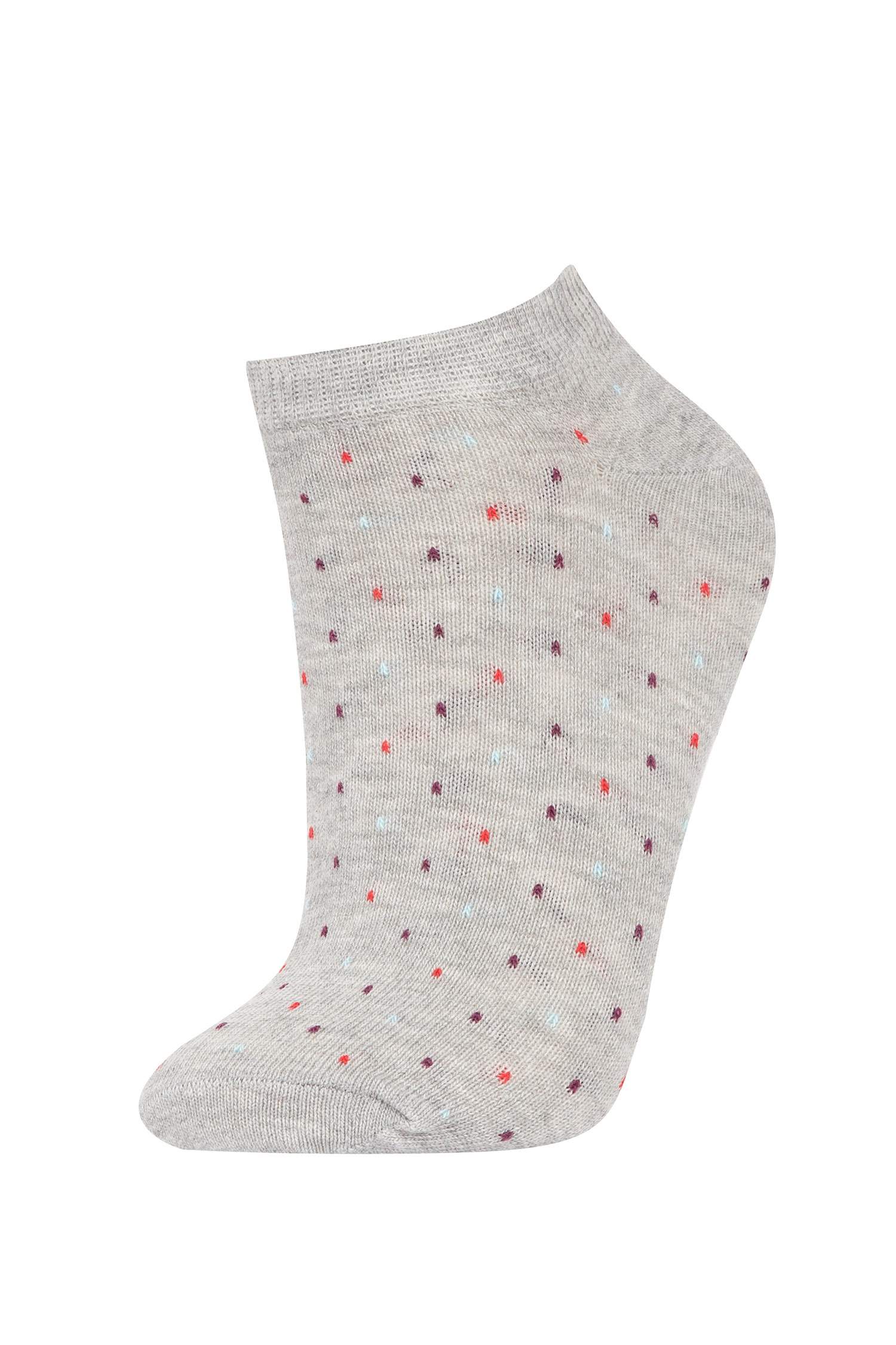 Patterned 5 Pack Booties Socks